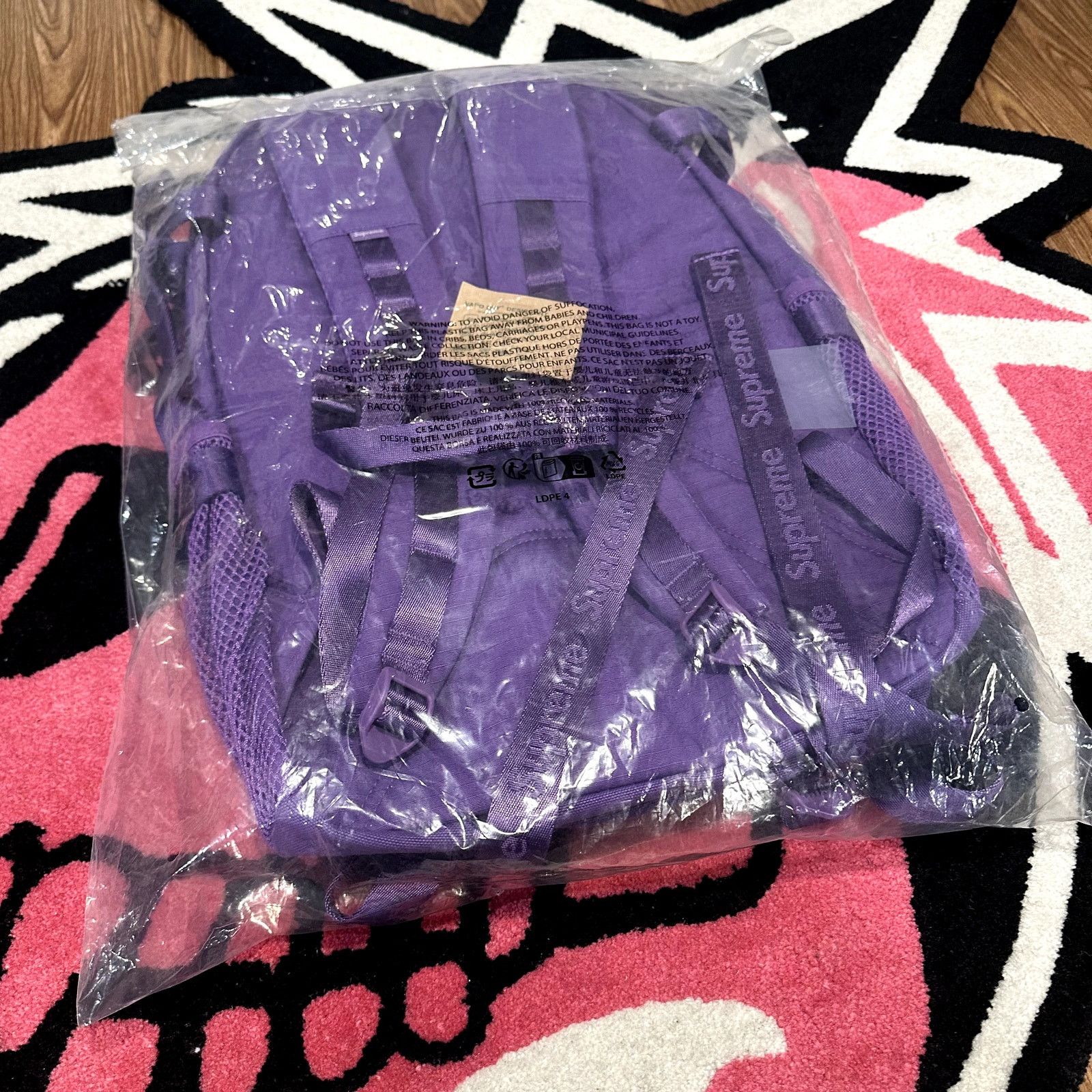 Supreme Supreme Logo Backpack (SS26) – Purple Size ONE SIZE - 5 Thumbnail