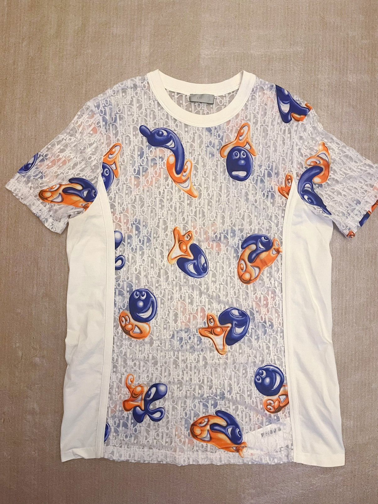 Dior Dior silk fishnet logo T-shirt Size US L / EU 52-54 / 3 - 1 Thumbnail