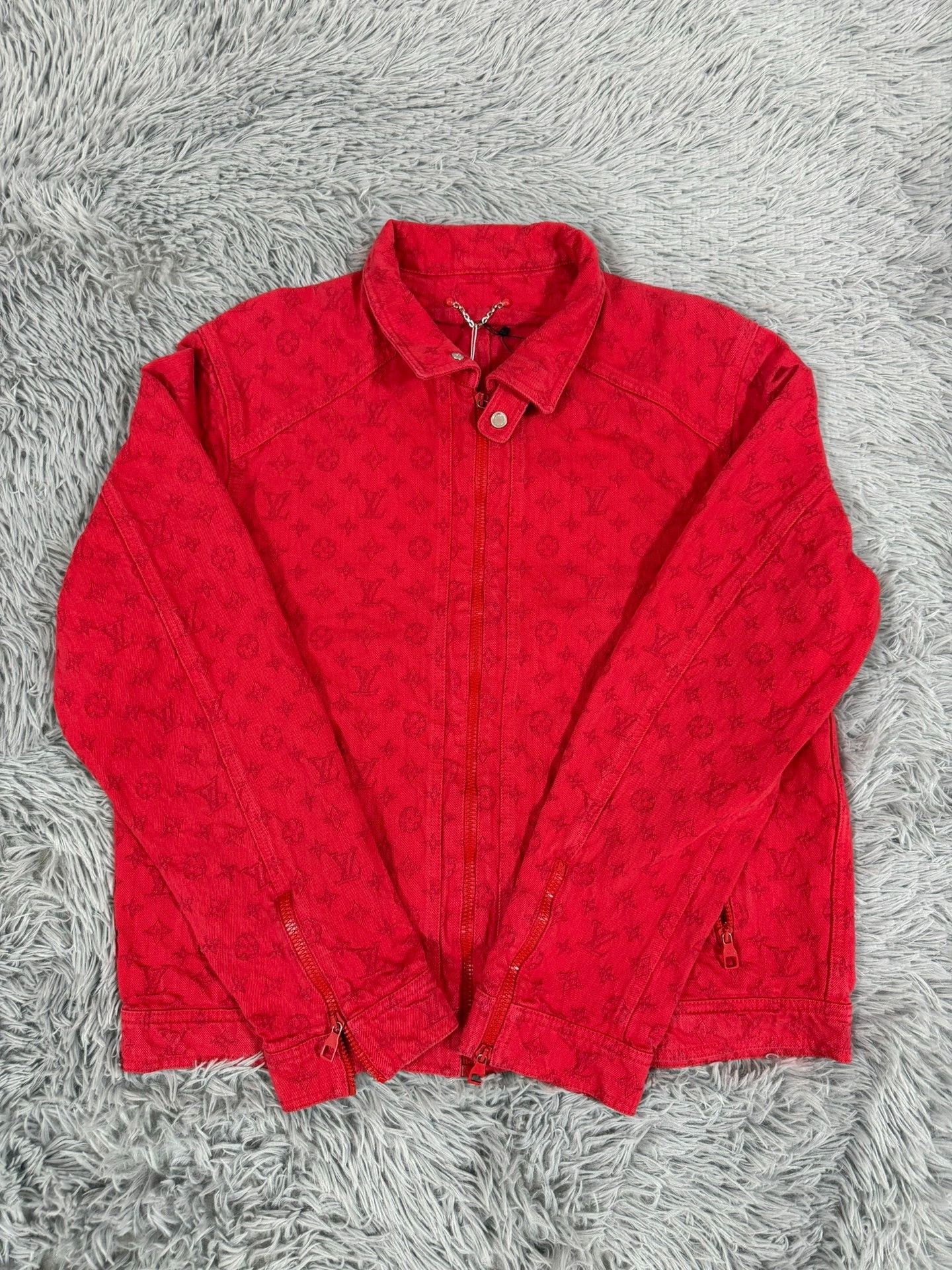 Louis Vuitton Louis Vuitton Denim Red Light Jacket l Men Size US L / EU 52-54 / 3 - 1 Thumbnail