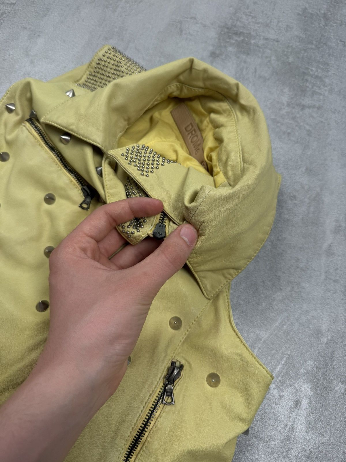 Drome Drome vest jacket leather archive opium punk y2k Size S / US 4 / IT 40 - 3 Thumbnail