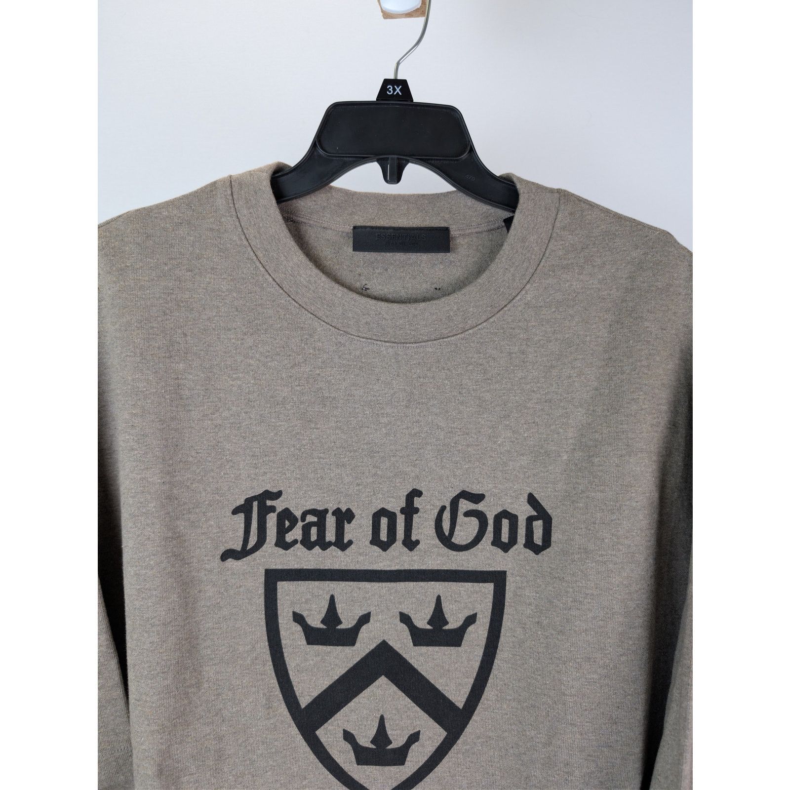Fear of God o1rshd1 Essentials University T-shirt in Heather Grey Size US XL / EU 56 / 4 - 7 Thumbnail