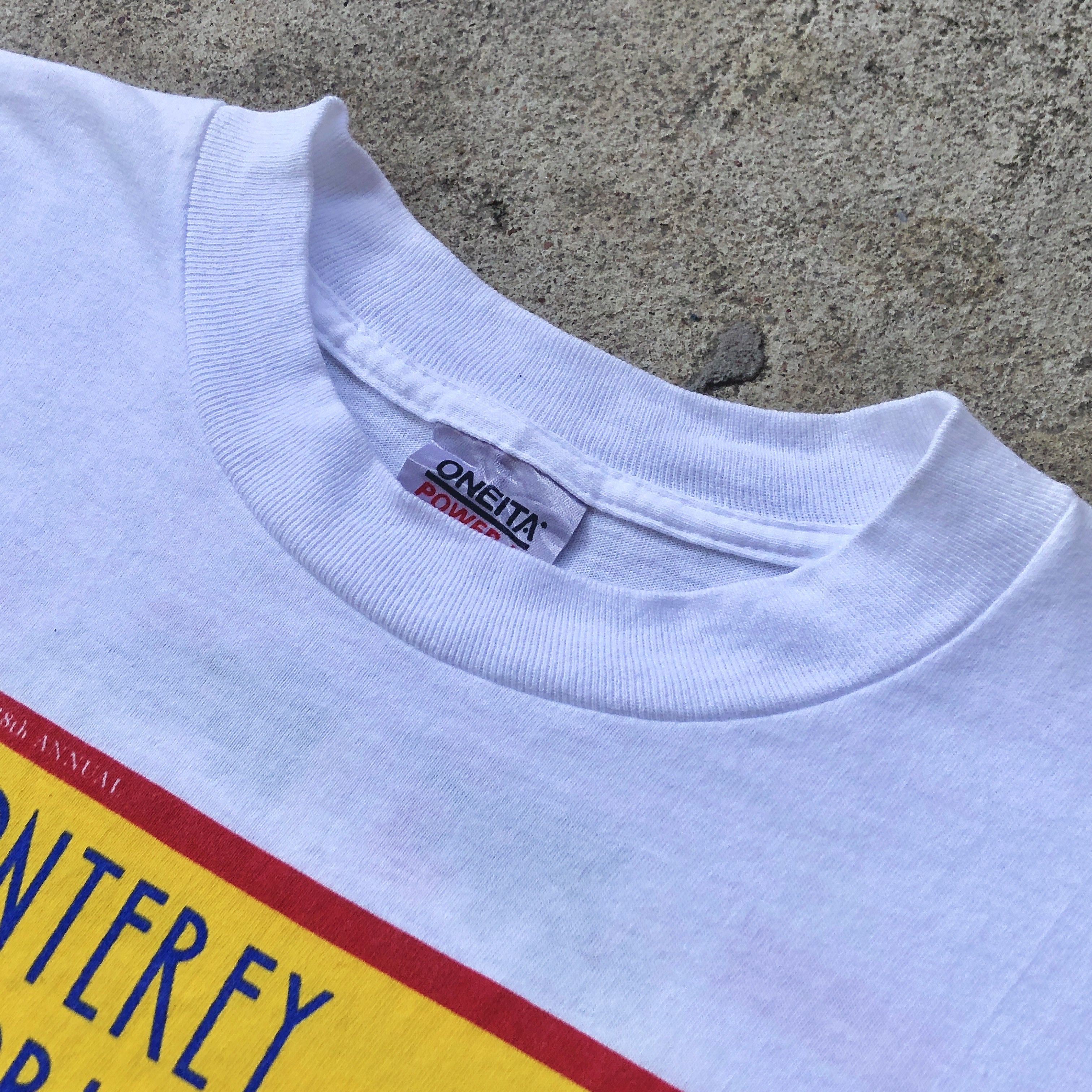 NASCAR Vintage 90s Monterey Historic Automobile Races T-shirt Size US XL / EU 56 / 4 - 11 Thumbnail