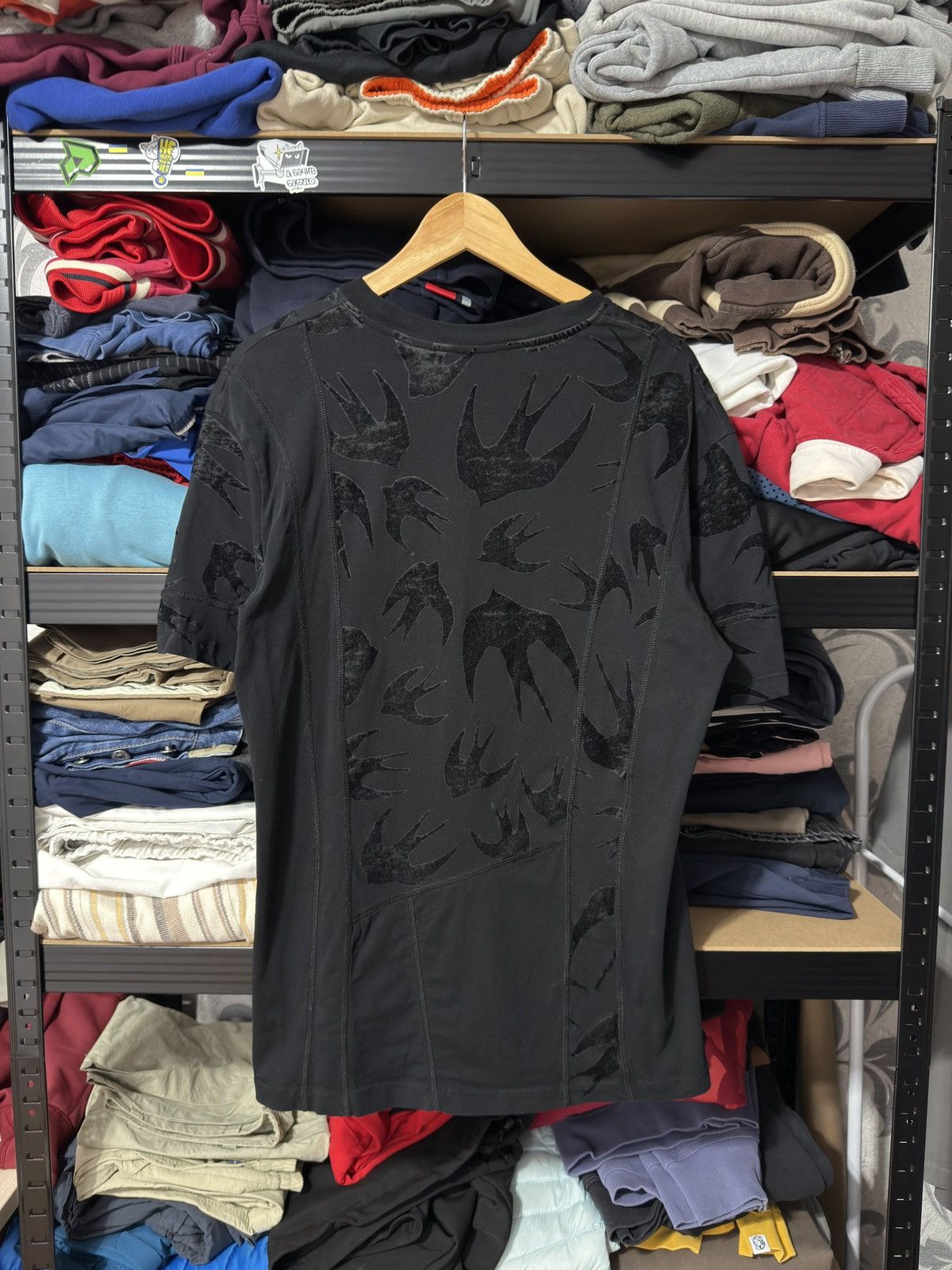 Alexander McQueen × MCQ × McQ Alexander McQueen McQ By Alexander McQueen Swallows Bird Print Tee T-Shirt Size US L / EU 52-54 / 3 - 10 Thumbnail
