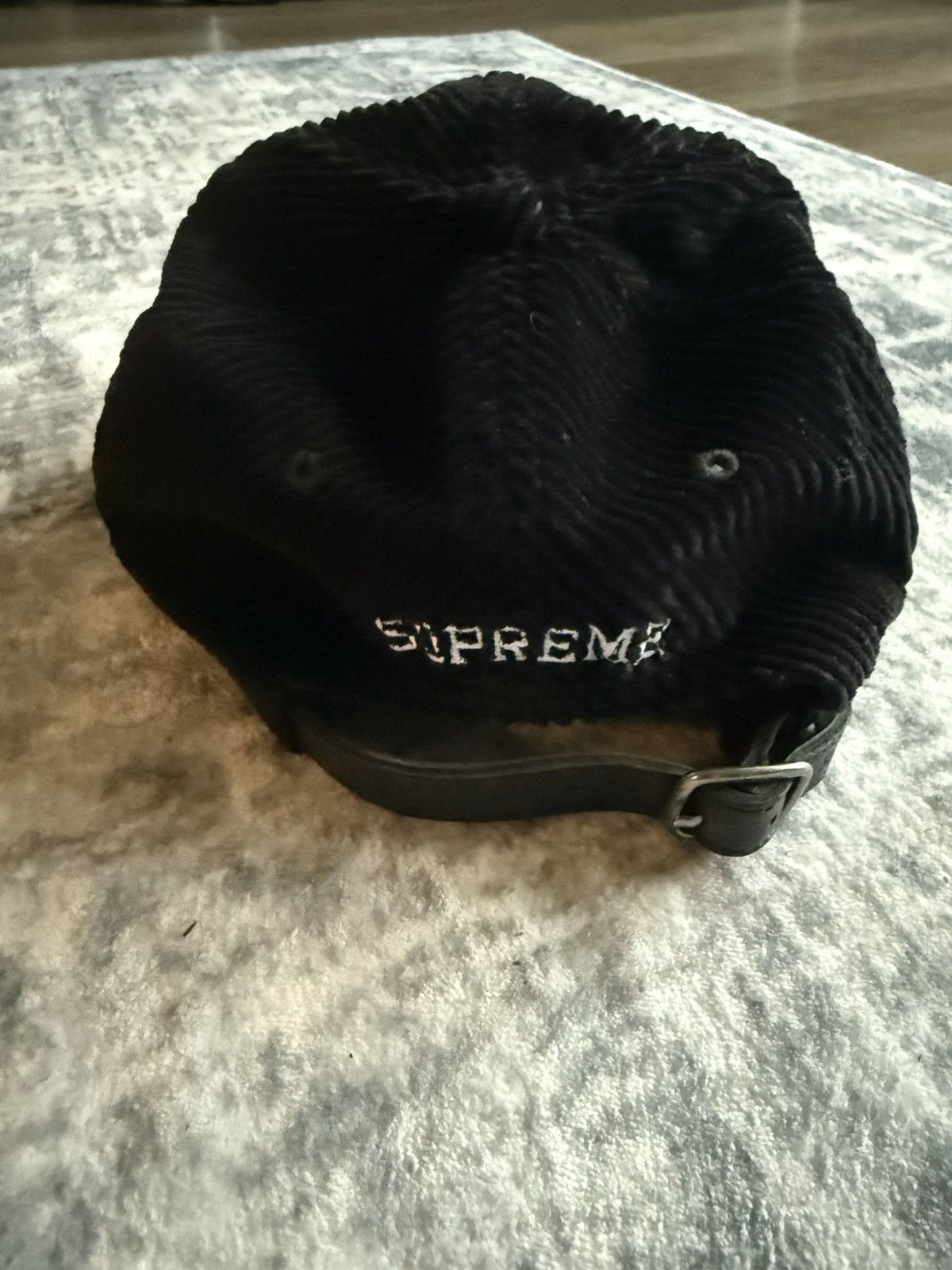 Supreme Supreme Black Corduroy Hat Size ONE SIZE - 2 Thumbnail