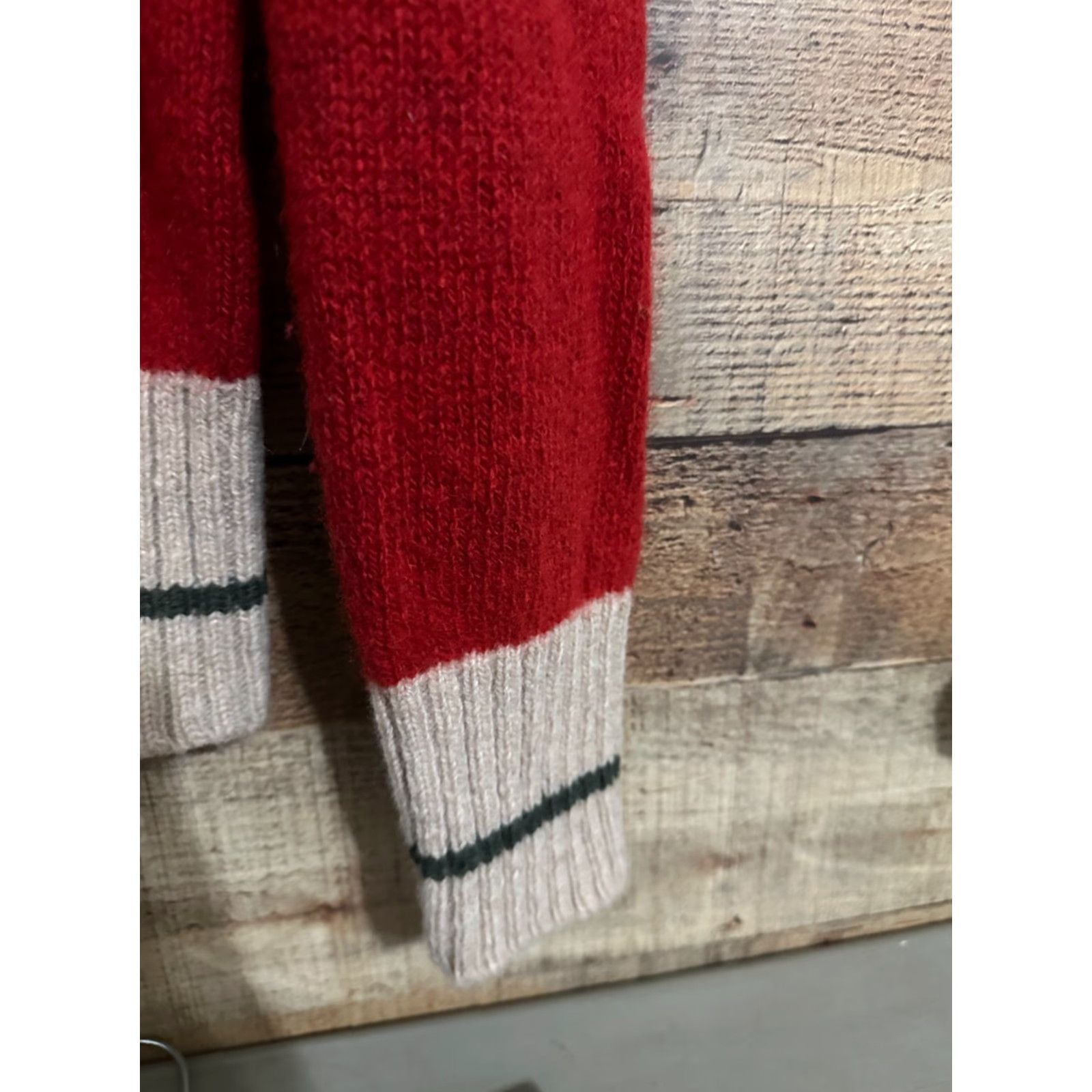 Vintage VINTAGE Alps Rugged Outdoors Sweater Henley Mens L Red USA Pattern Solid Open-Knit Long Sleeve Button Regular Adult Mens Size US L / EU 52-54 / 3 - 3 Thumbnail