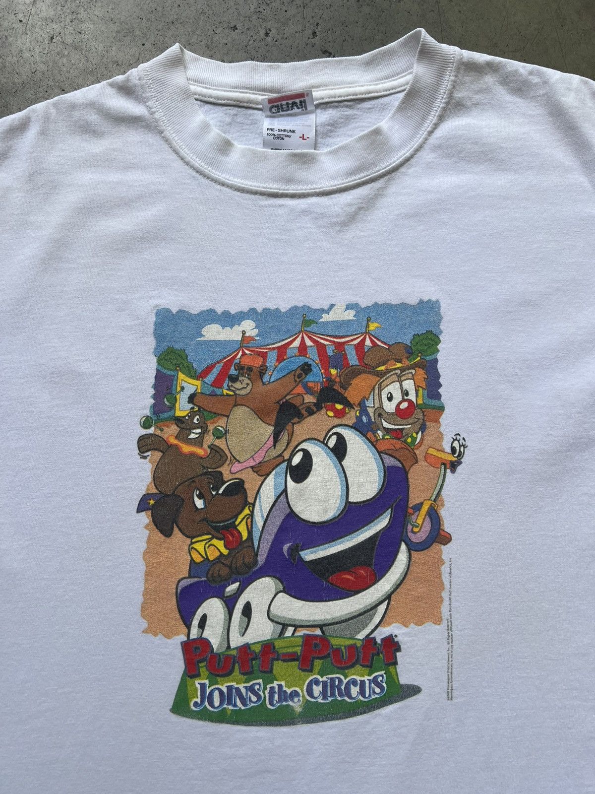 Anvil × Vintage 2000 Putt-putt Joins The Circus Video Game Promo Tee Shirt Size US L / EU 52-54 / 3 - 4 Thumbnail