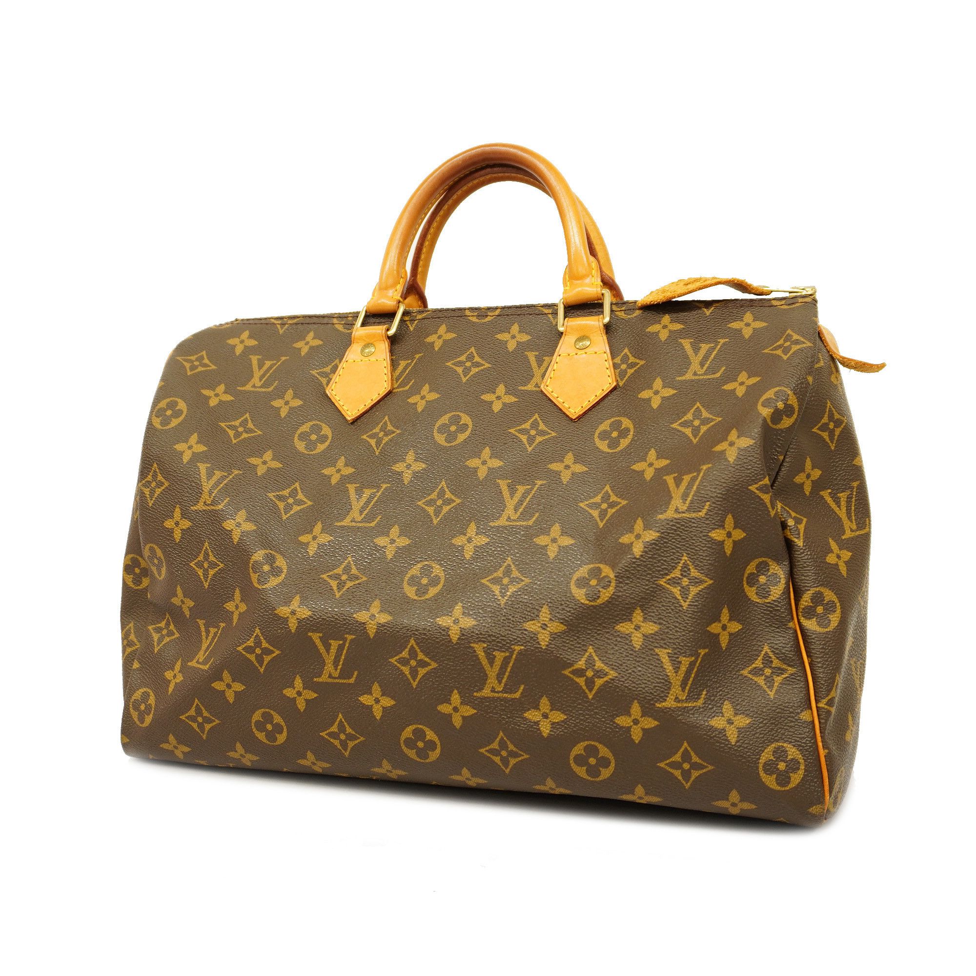 Louis Vuitton Monogram Speedy 30 Handbag Brown M41108 Rfid Gold Hardware