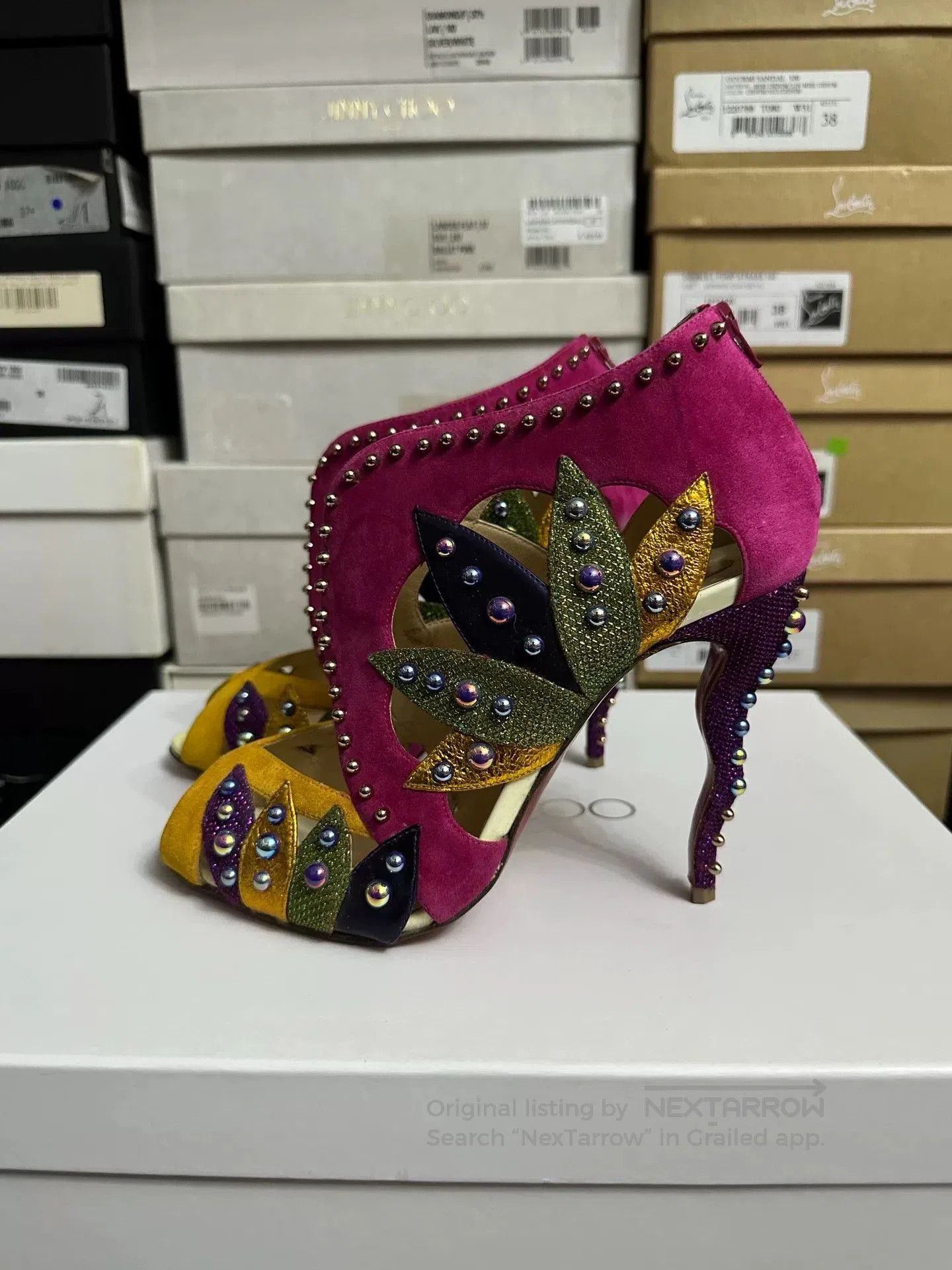 Christian Louboutin Christian Louboutin Limited Irregular Heel Heels. Size US 7.5 / IT 37.5 - 3 Thumbnail