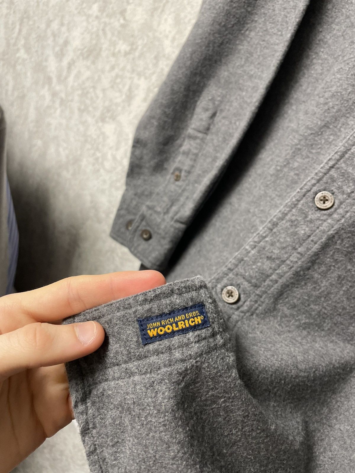 Woolrich Woolen Mills Woolrich Heavyweight Grey Shirt Button-Down Outdoor Heritage Size US L / EU 52-54 / 3 - 6 Thumbnail
