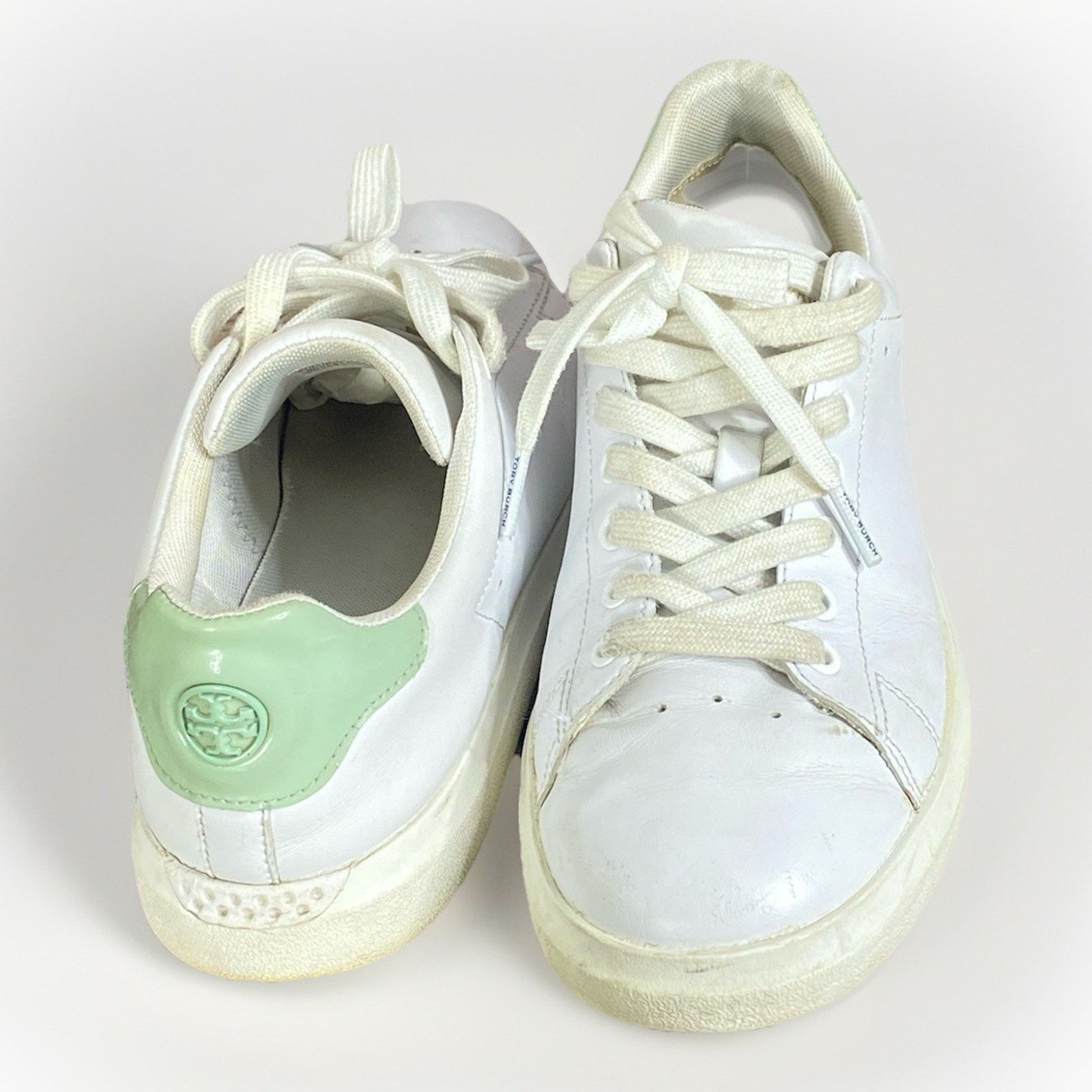 Tory Burch Tory Burch 82776 Howell Court Sneaker White Leather 7 Size US 7 / IT 37 - 2 Thumbnail