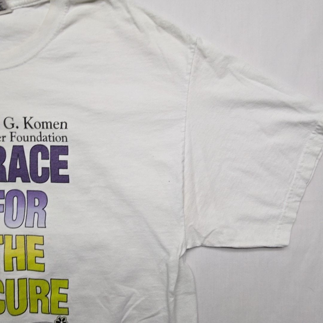 Vintage Race for the Cure Shirt Susan G. Komen Running L White Tee Size US L / EU 52-54 / 3 - 4 Thumbnail