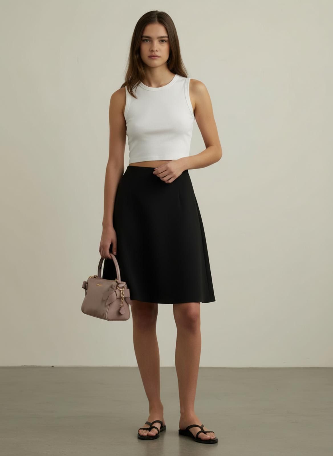 Miu Miu Miu Miu - Leather Handbag with Bow Detail Size ONE SIZE - 1 Thumbnail