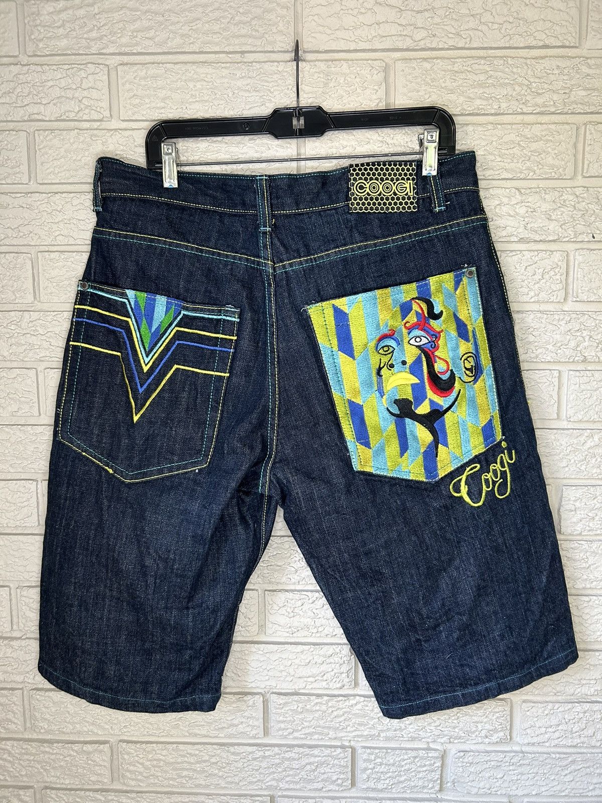 Coogi Streetwear Vintage Vintage Coogi Embroidered Baggy Denim Shorts Grailed