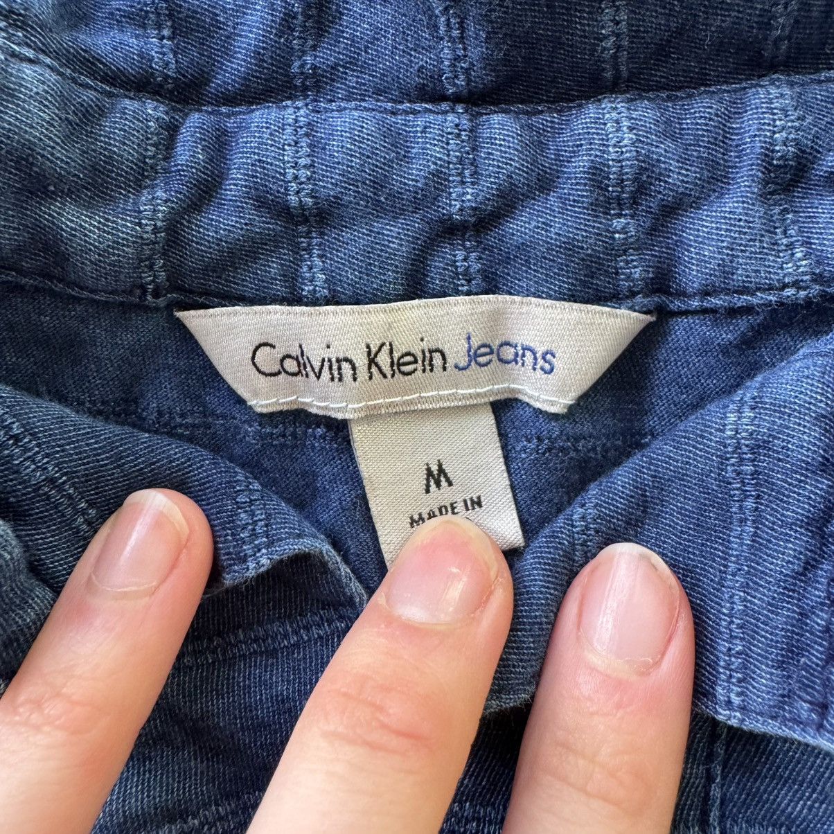 Calvin Klein Calvin Klein Jeans Textured-Stripe Johnny-Collar Polo Shirt Size US M / EU 48-50 / 2 - 4 Thumbnail