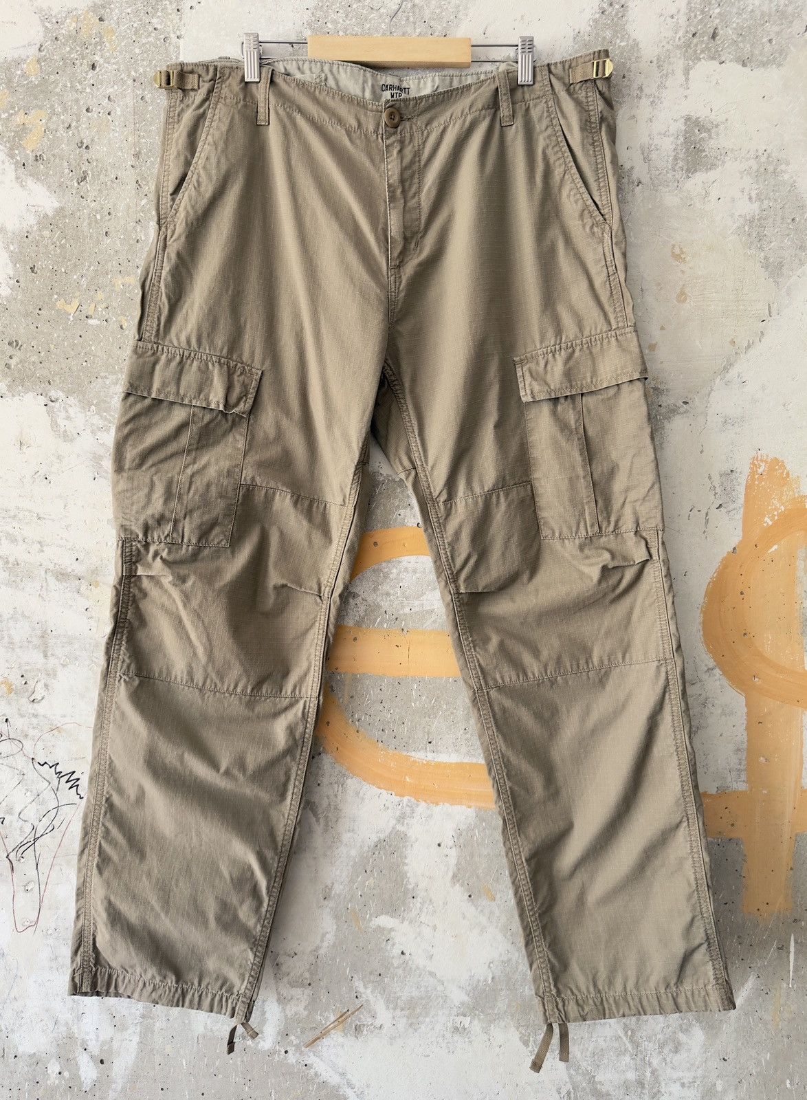 Carhartt WIP Beige Ripstop Aviation Cargo Pants Size 36