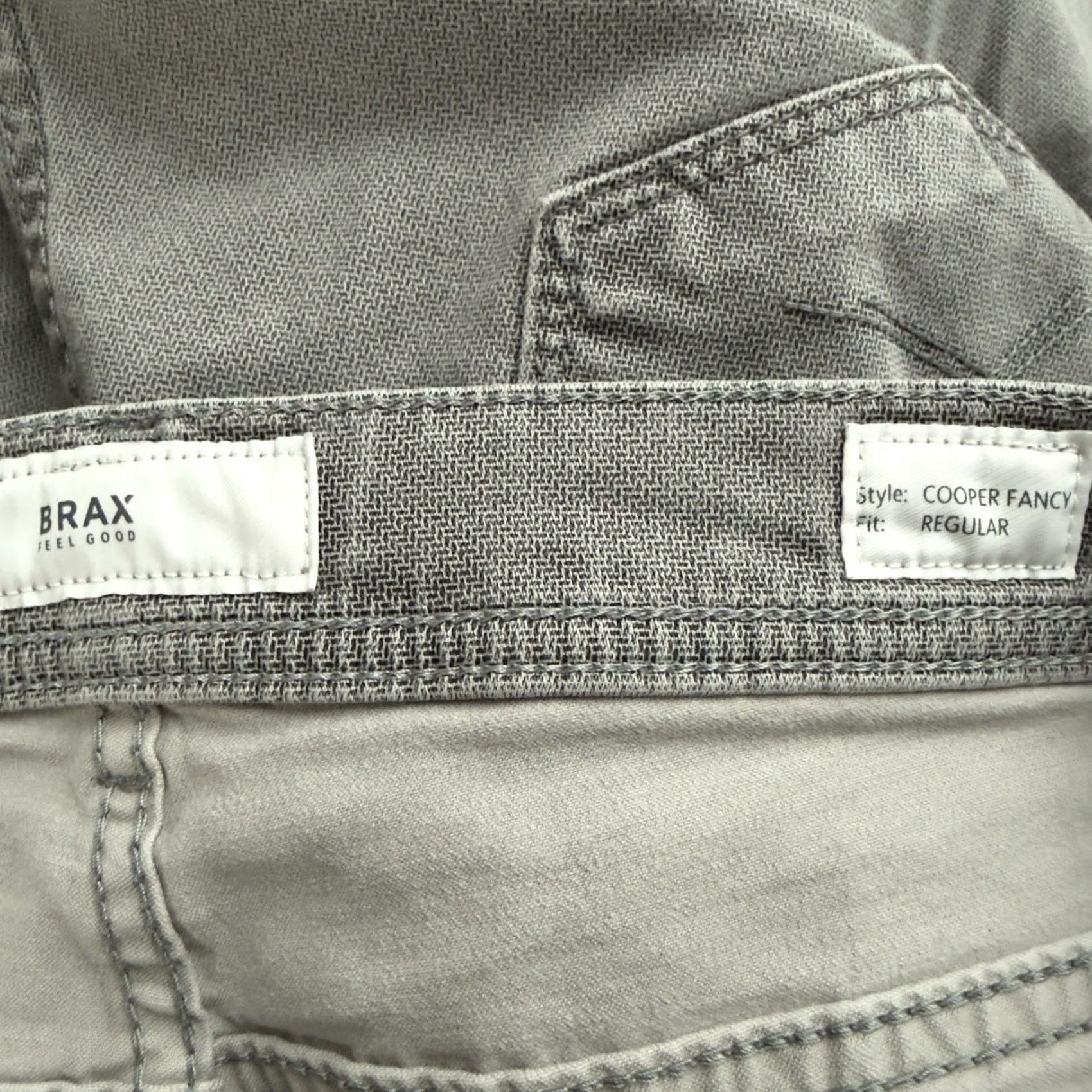 BRAX BRAX Gray Cotton Blend Casual Pants Mens Size 34x32 Chino Pockets Regular Inseam 32 Size US 34 / EU 50 - 4 Thumbnail