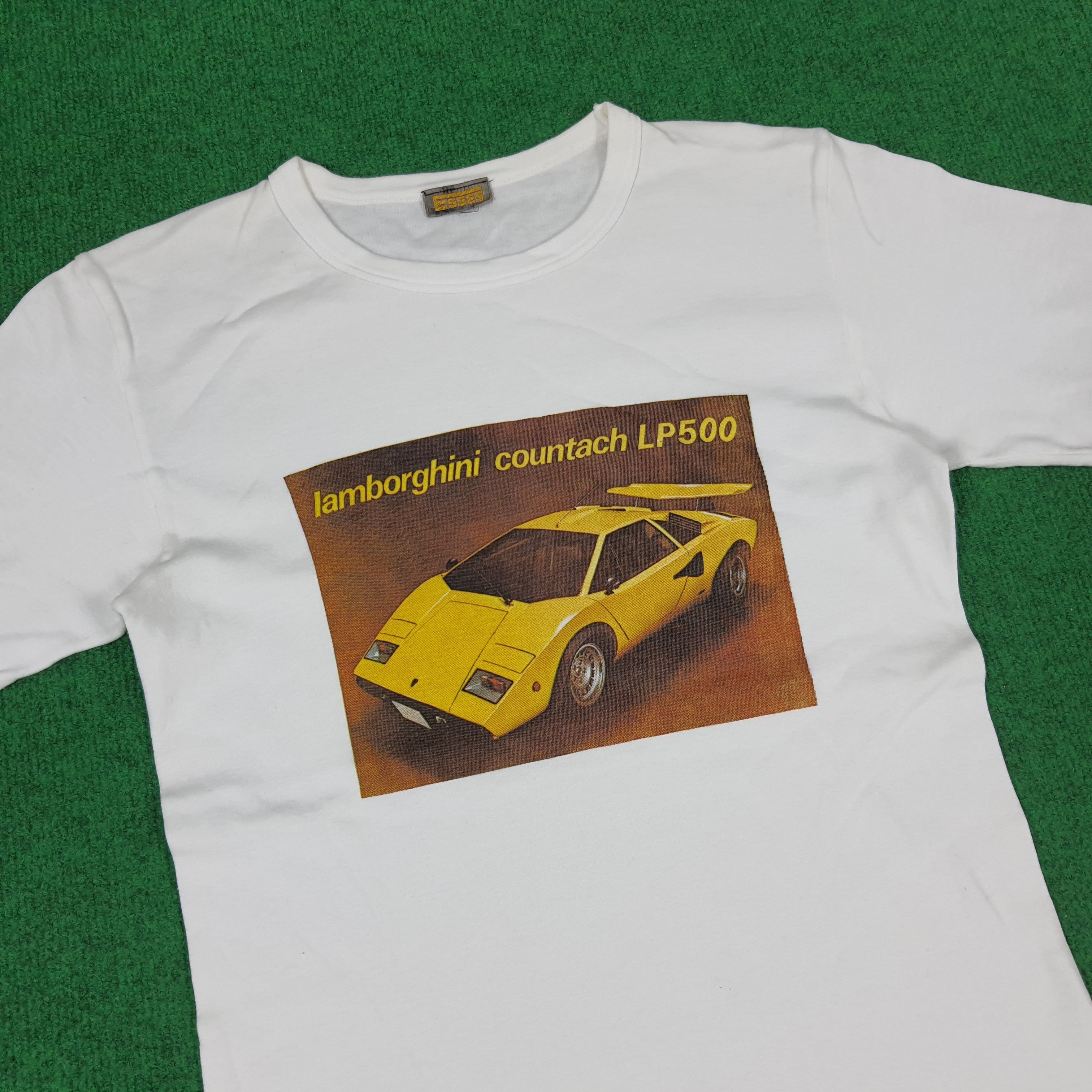 Vintage Vintage Lamborghini Countach LP500 Racing Tshirt Size US XS / EU 42 / 0 - 2 Thumbnail