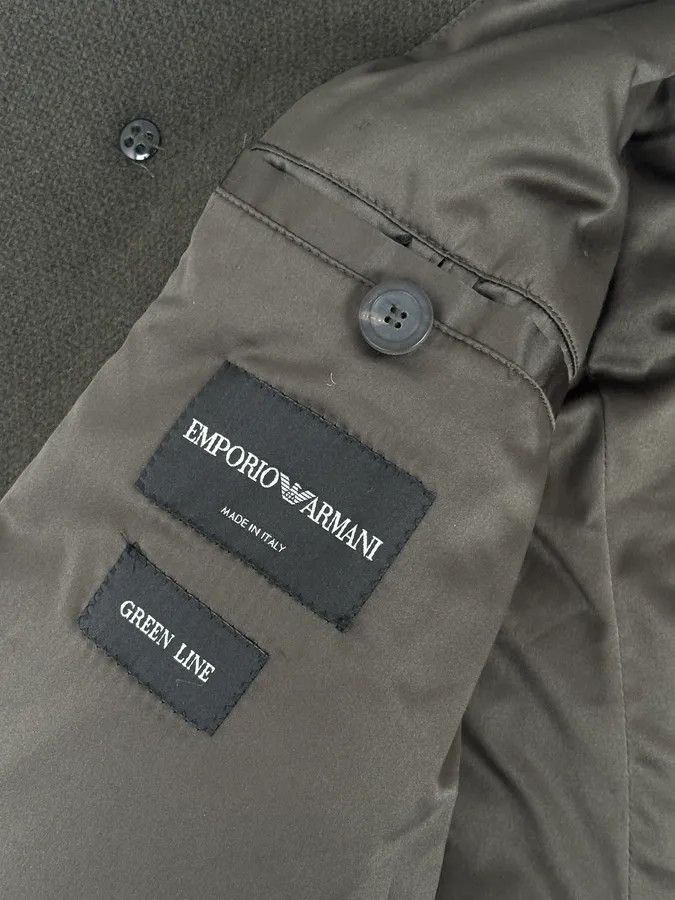 Emporio Armani AW2009 Emporio Armani Khaki Wool Blazer Coat Size US M / EU 48-50 / 2 - 10 Thumbnail