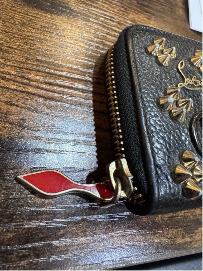Christian Louboutin Christian Louboutin Panettone Studded Leather Coin Purse Size ONE SIZE - 3 Thumbnail