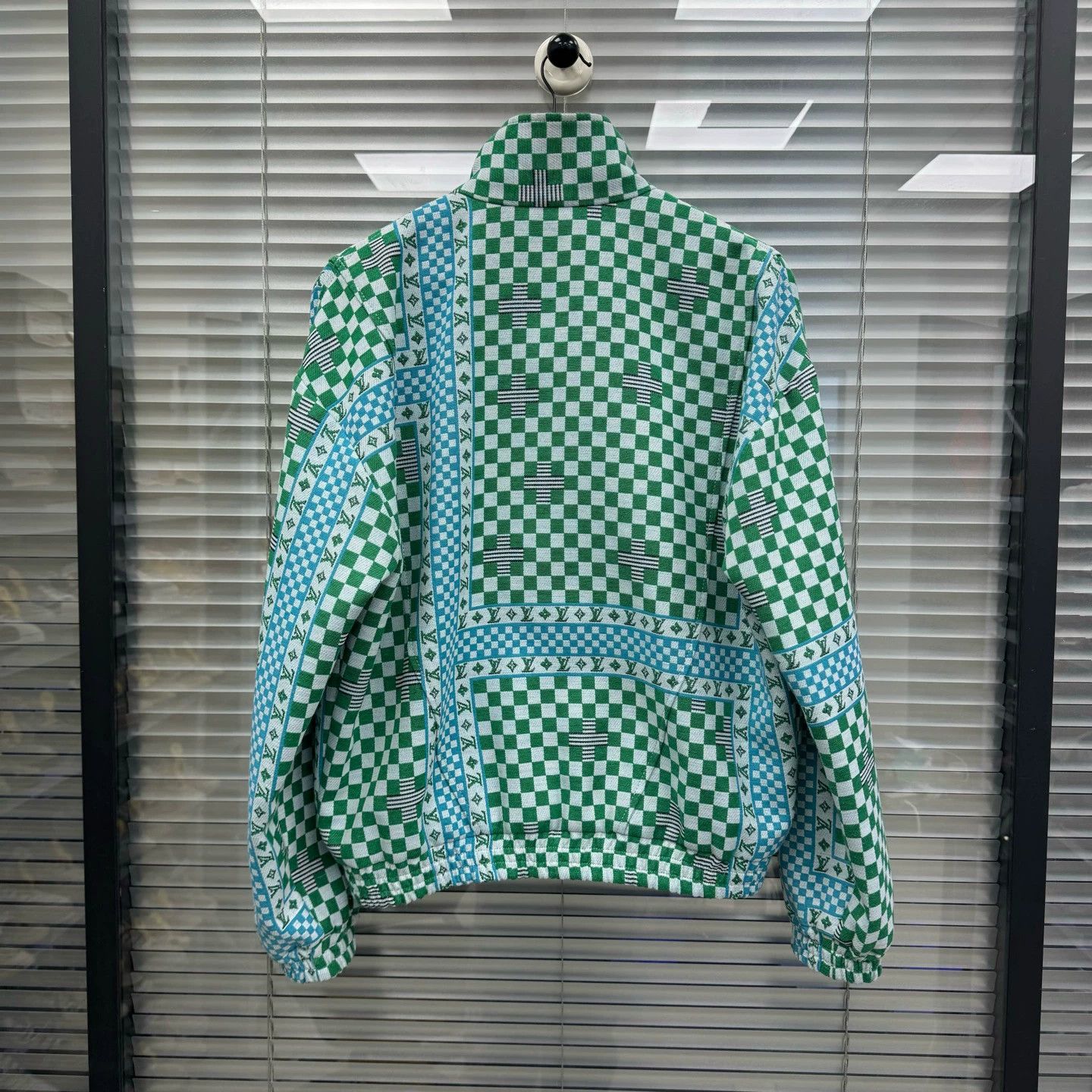 Louis Vuitton LV Green Checkered Zip Jacket - NewmSize 44, Celebrity Style Size US S / EU 44-46 / 1 - 2 Thumbnail