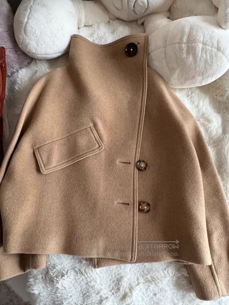 Acne Studios Acne Studios Collar camel wool short coat Size XS / US 0-2 / IT 36-38 - 1 Thumbnail