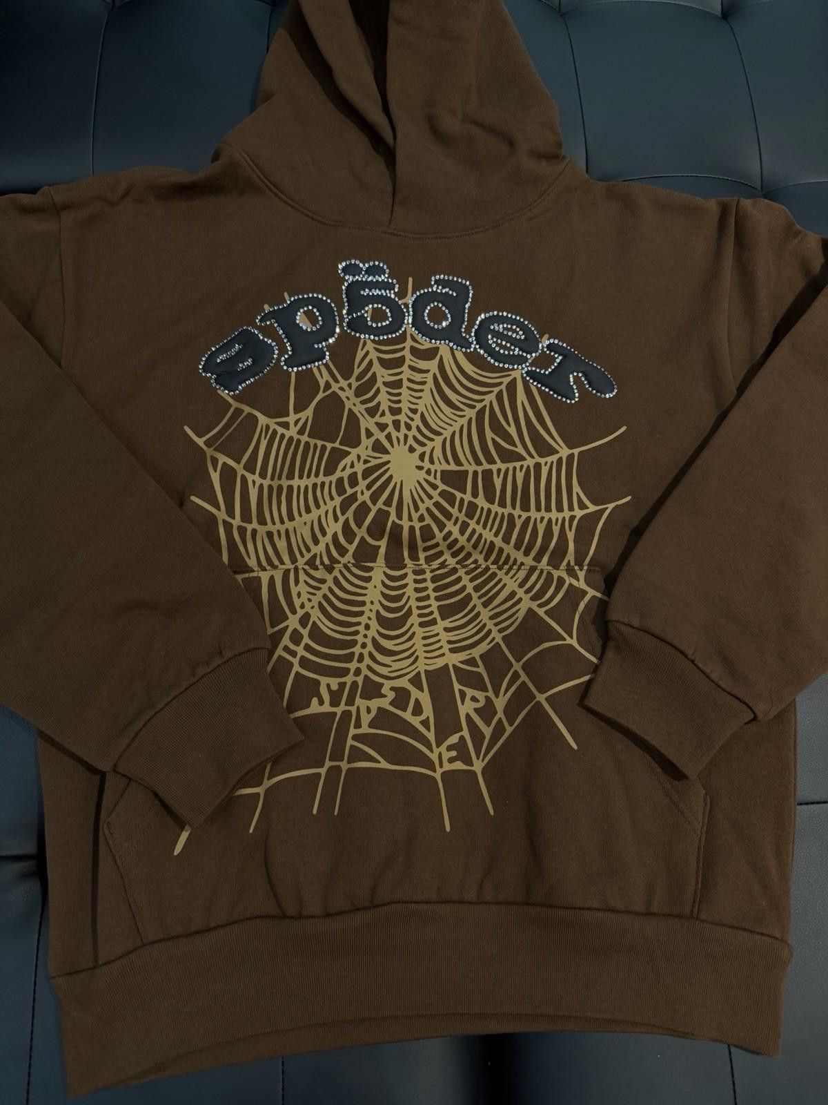 Sp5der Sp5der Worldwide Brown Crystal Hoodie Size (M) (NEW) Size US M / EU 48-50 / 2 - 5 Thumbnail