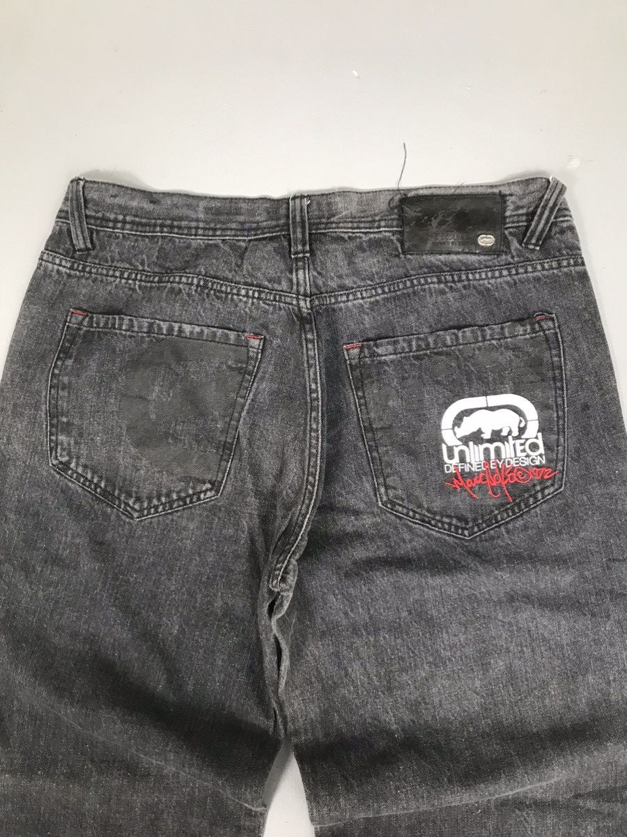 Ecko Unltd. × Vintage Vintage Ecko UNLTD. Baggy fit printed spell out denim Size US 37 - 11 Thumbnail
