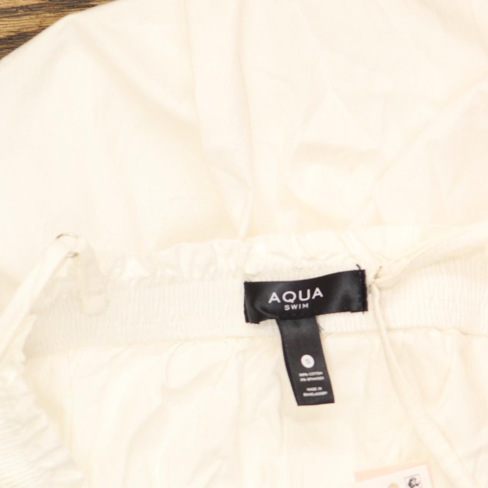 Aquascutum Aqua Womens Cotton Smocked Sleeveless Dress Aq08-01 White S Size S / US 4 / IT 40 - 4 Thumbnail