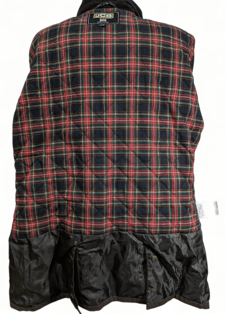 Other JCB Belted Wax Jacket Biker Workwear Tartan Ascot Jacket Size XL / US 12-14 / IT 48-50 - 8 Thumbnail