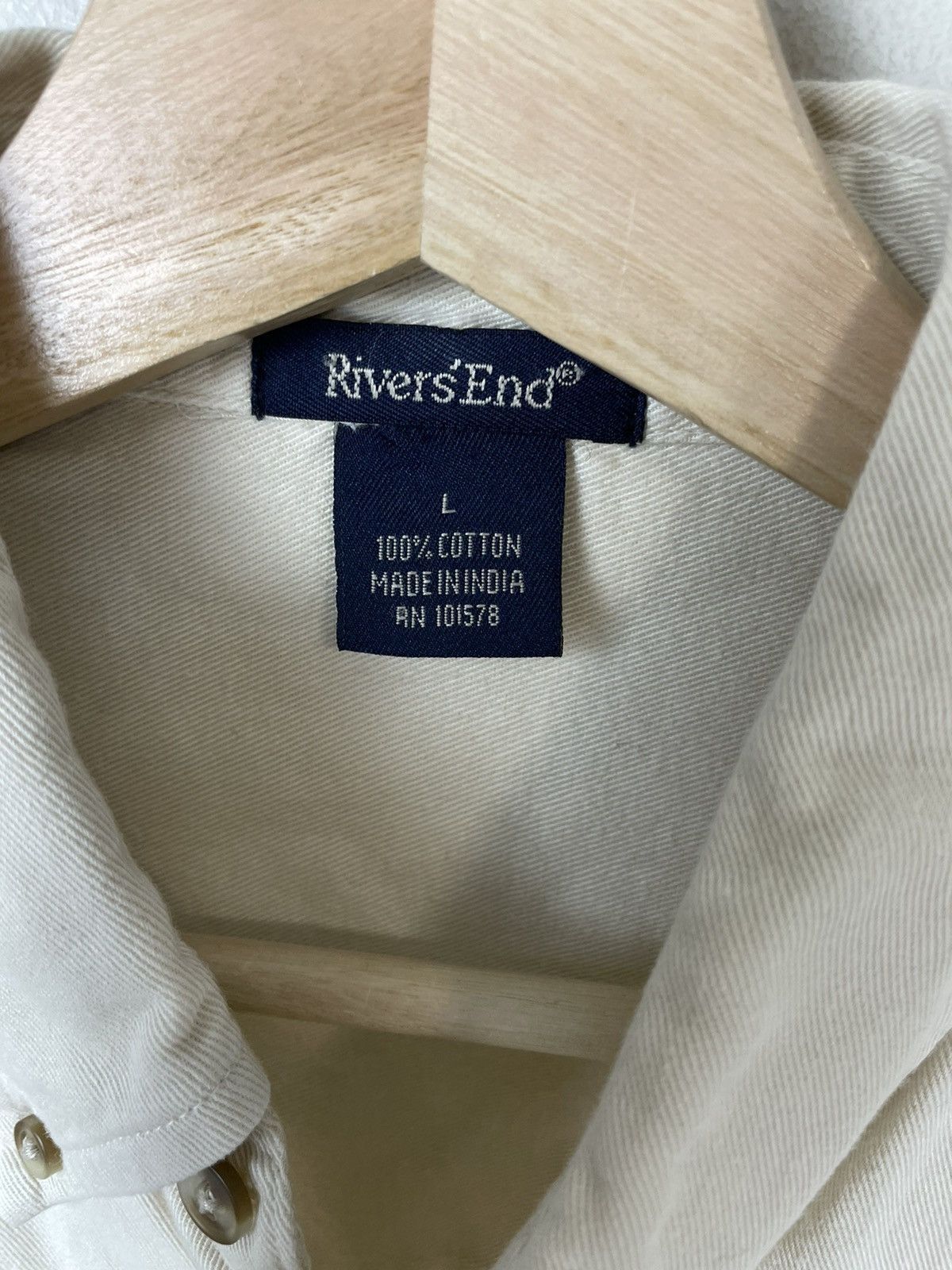 Vintage Vintage County White Overshirt Size US L / EU 52-54 / 3 - 1 Thumbnail