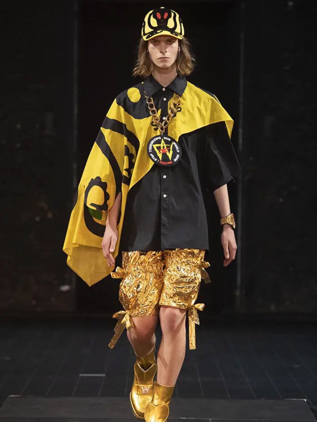 Walter Van Beirendonck POPLIN PAINTING SHIRT Size US L / EU 52-54 / 3 - 3 Thumbnail