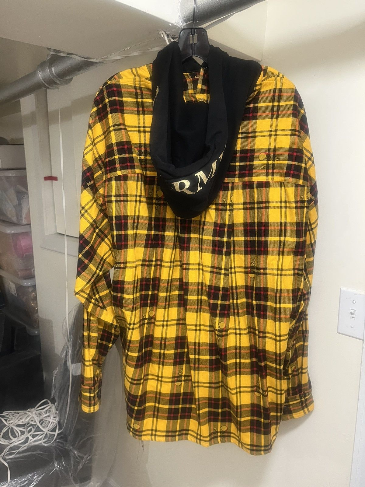 Mastermind Japan Mastermind Japan Plaid Shirt With Hood Sz M Size US M / EU 48-50 / 2 - 7 Thumbnail