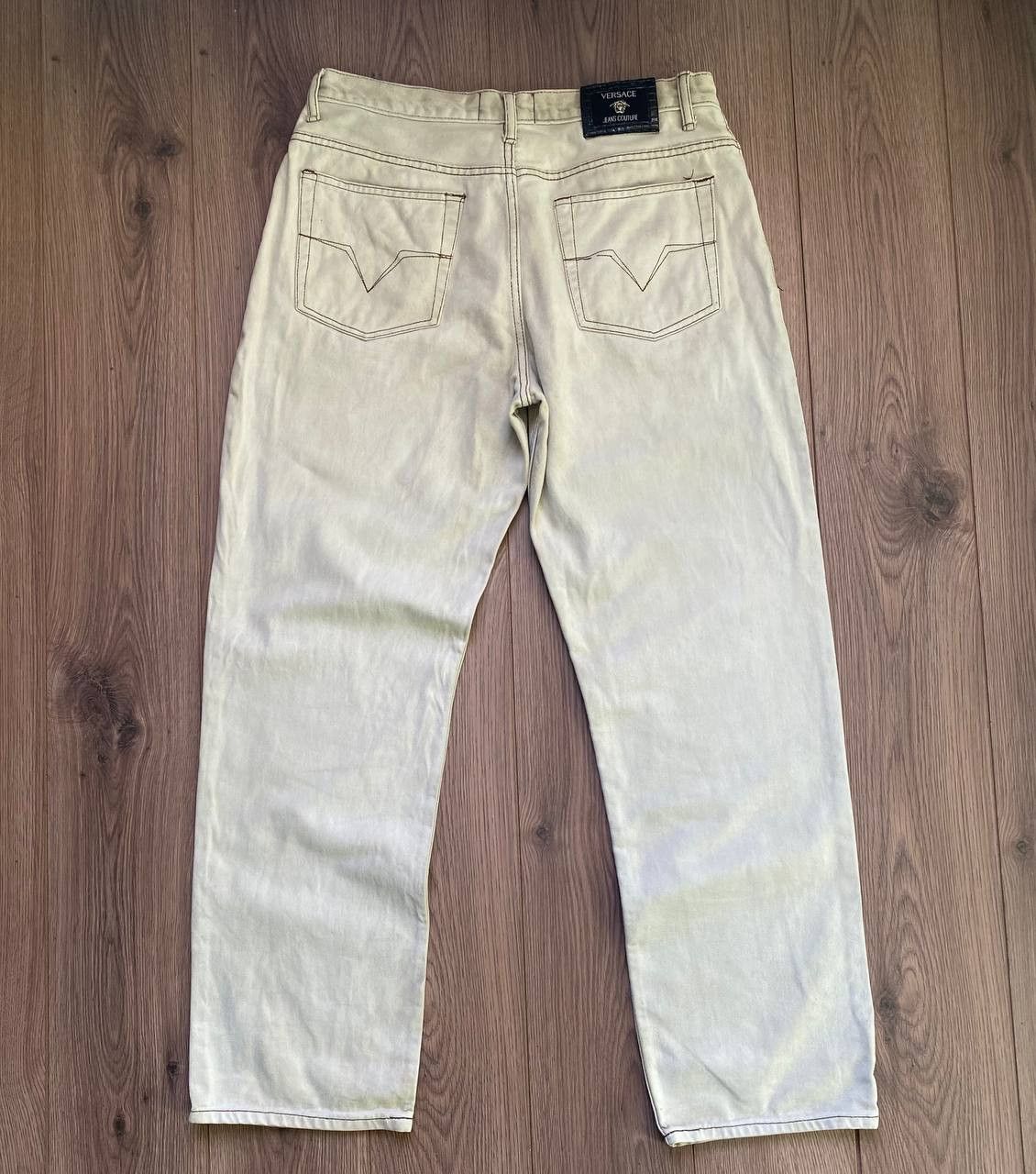 Designer × Versace × Vintage Vintage Versace Jeans Couture Milky White Size 36 Size US 36 / EU 52 - 11 Thumbnail
