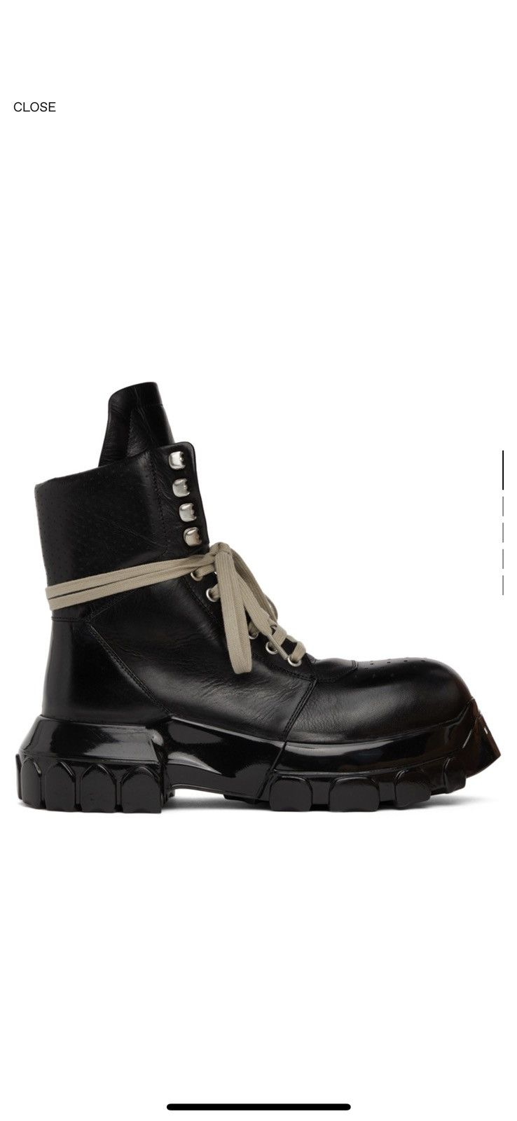 Rick Owens RICK OWENS TRACTOR DUNK BOZO BOOT Size US 11 / EU 44 - 9 Thumbnail