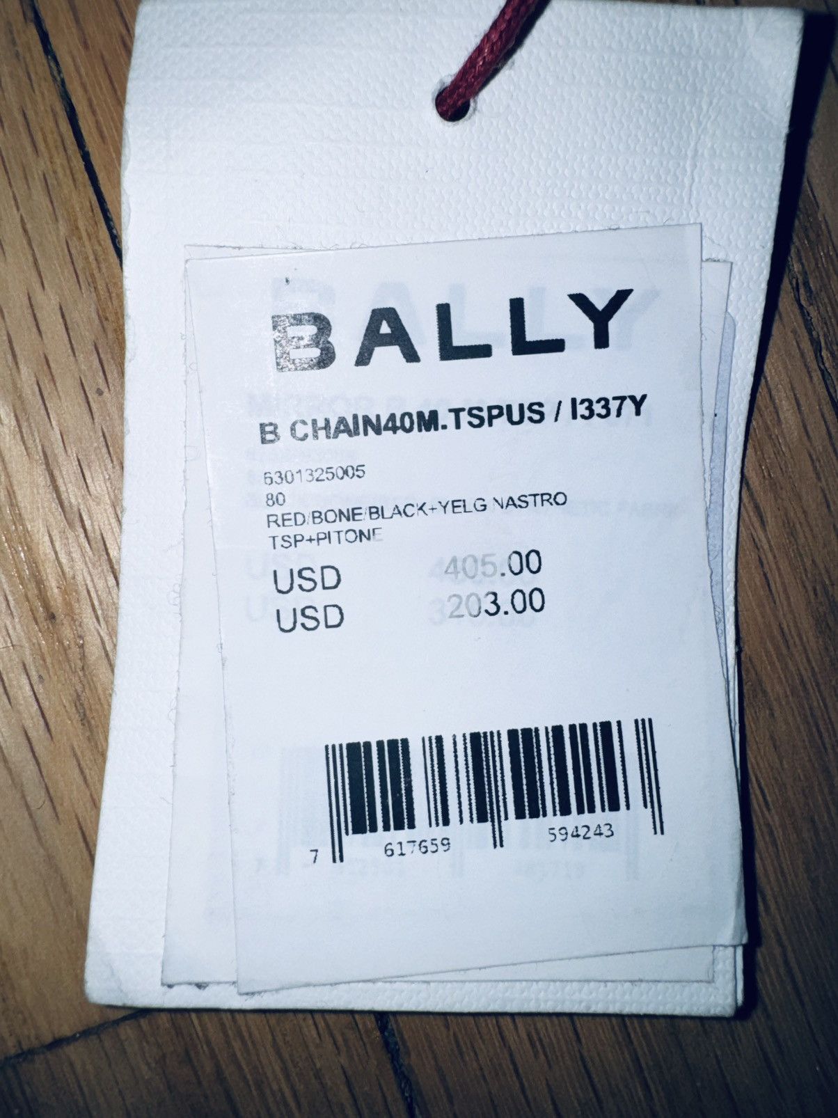 Bally Bally mirror B reversible stripped leather belt brown red Size 40 - 5 Thumbnail