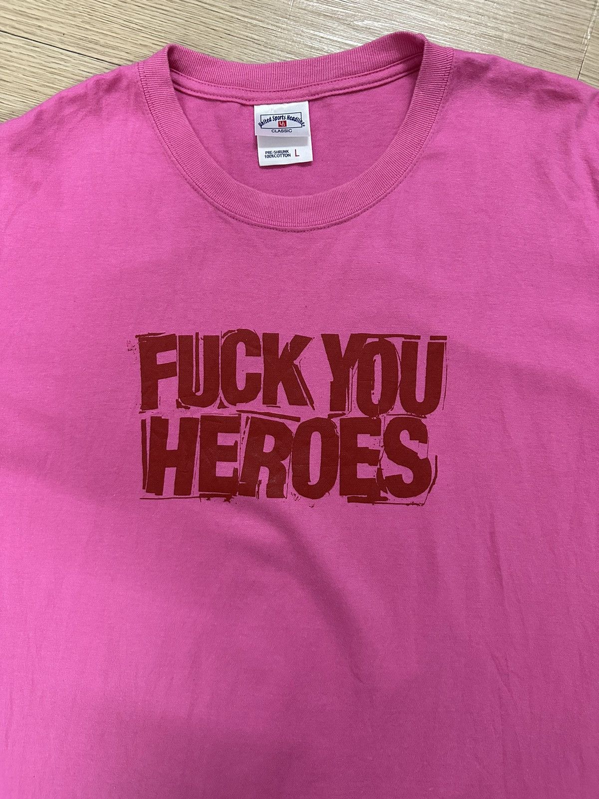Think Skateboards × Vintage Vintage Rare 90's Fuck You Heroes Skate by Glen E. Friedman Size US L / EU 52-54 / 3 - 3 Thumbnail