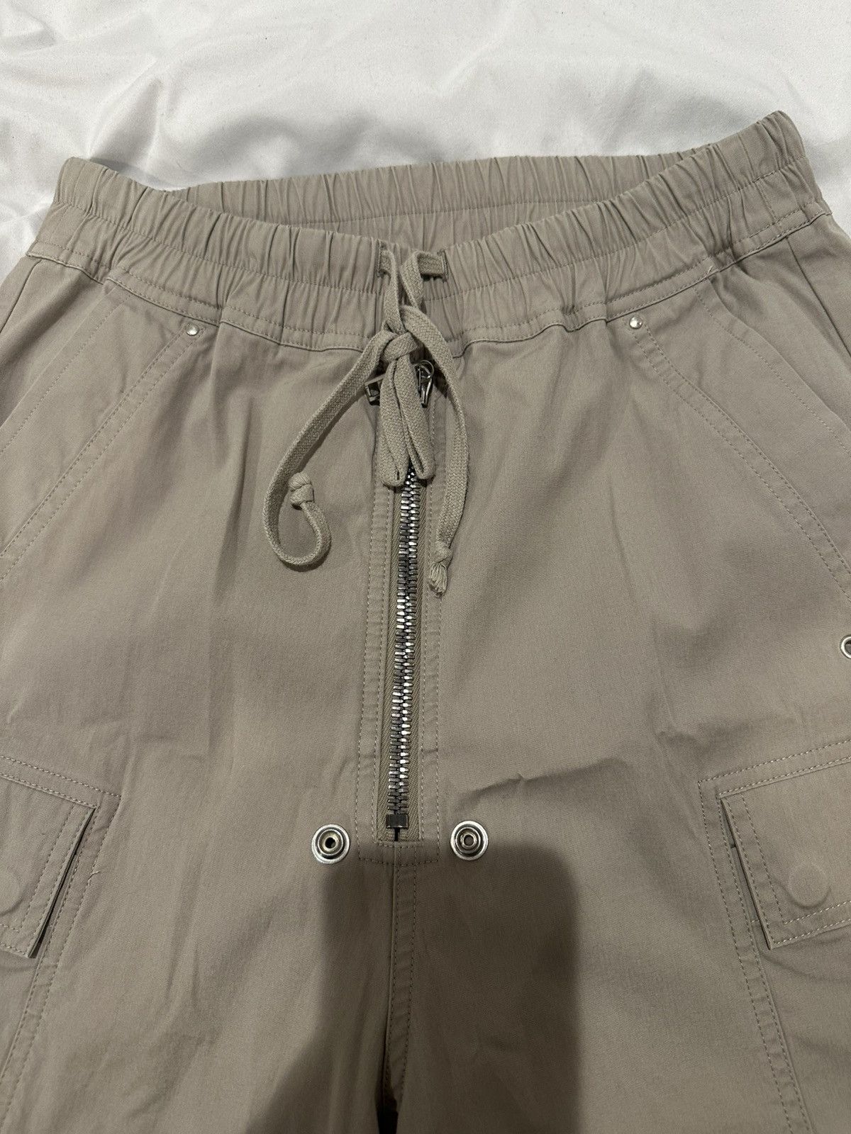 Rick Owens RICK OWENS Wide Leg Cargobela Pants Beige Size US 34 / EU 50 - 3 Thumbnail
