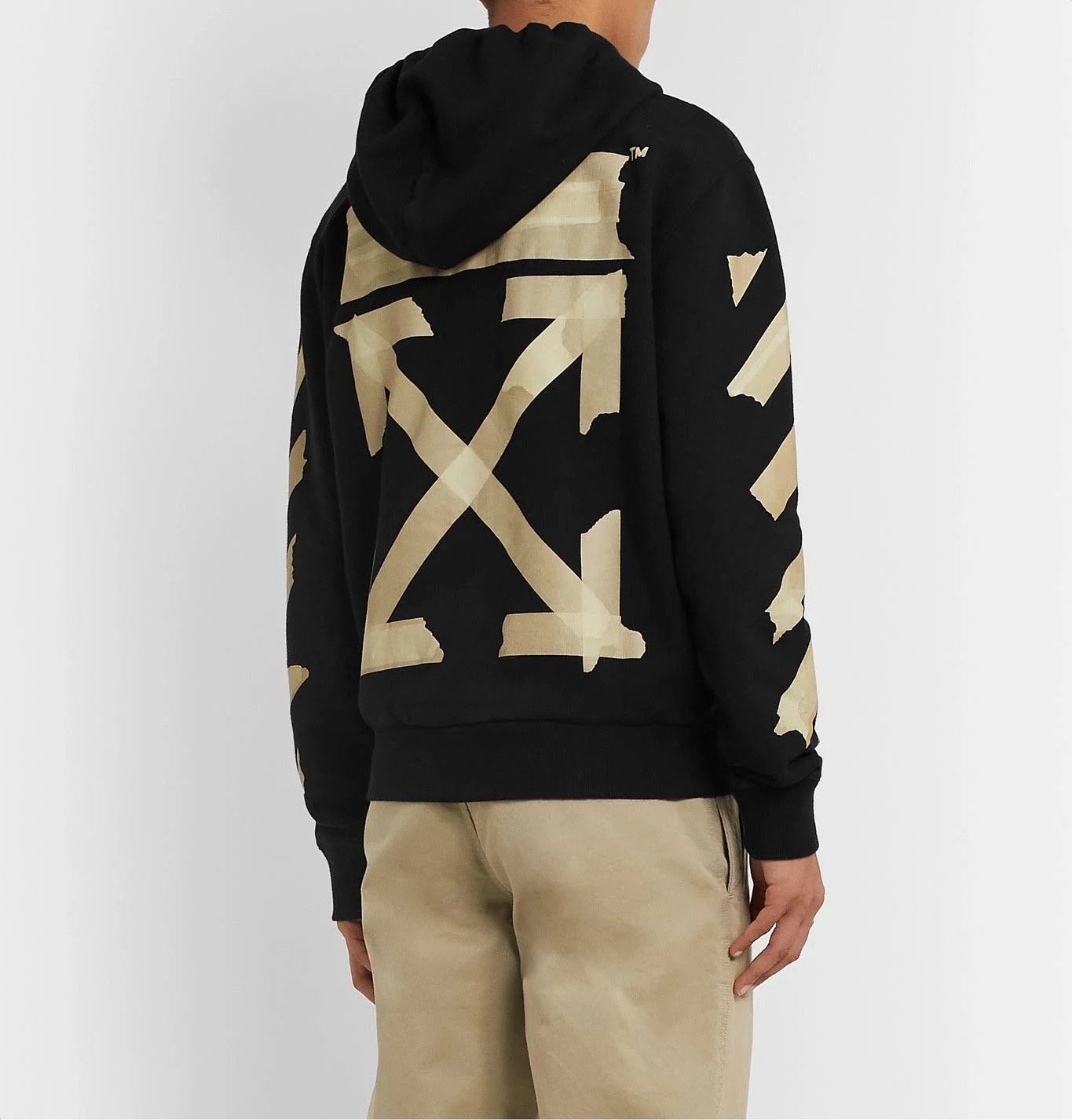 Off-White Black Tape Arrows Logo Zip Hoodie Size US XXL / EU 58 / 5 - 2 Thumbnail
