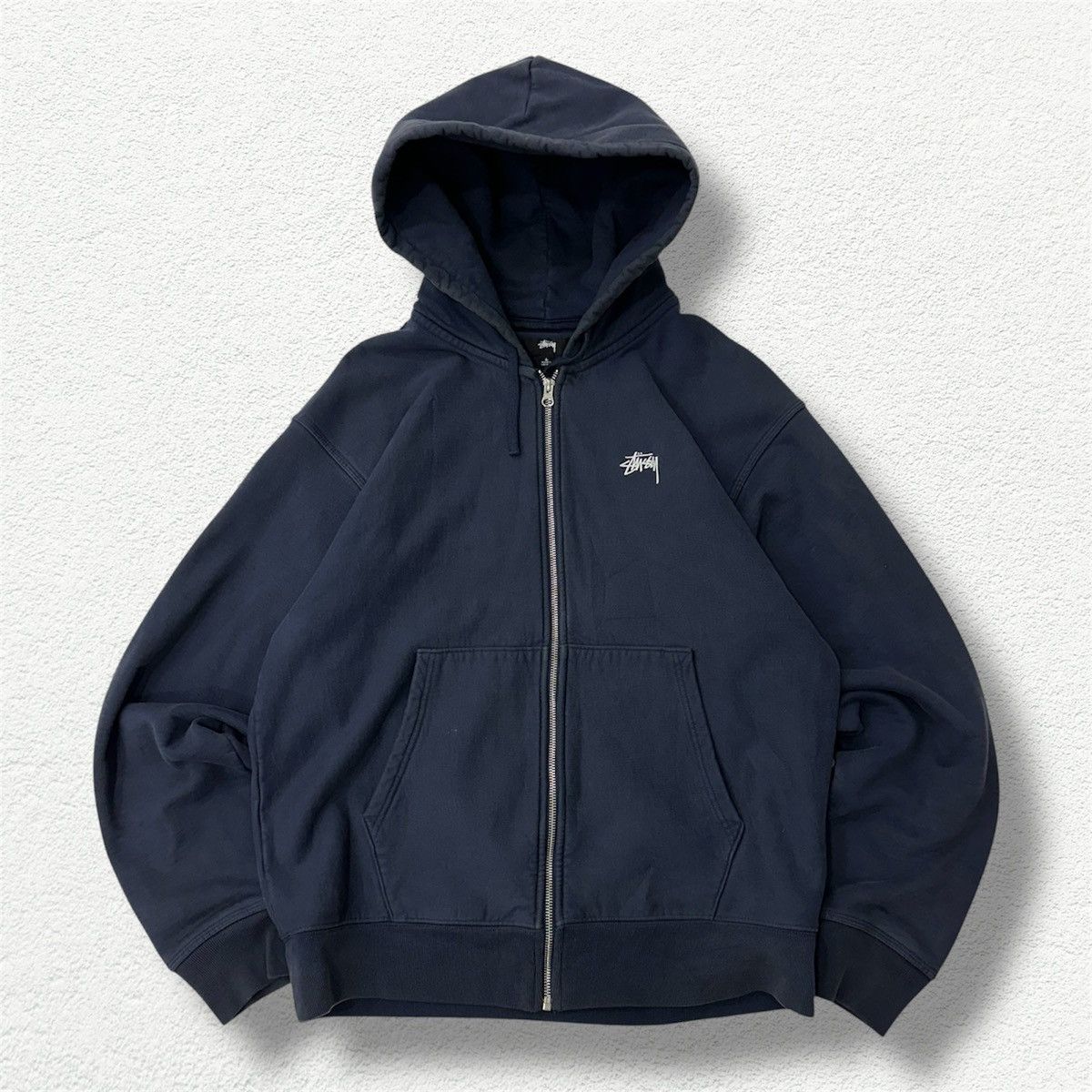 STÜSSY & BORN X RAISED LOGO ZIP HOODIE org.jpg