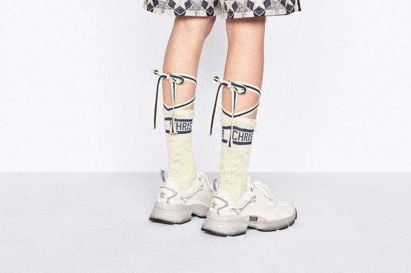 Dior o1w1db11225 KCK337 Vibe Low-Top Sneakers in White Size US 10 / IT 40 - 8 Thumbnail