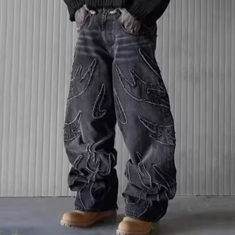 Jean Hip Hop Baggy Jeans Men's Street Fashion Size US 29 - 4 Thumbnail