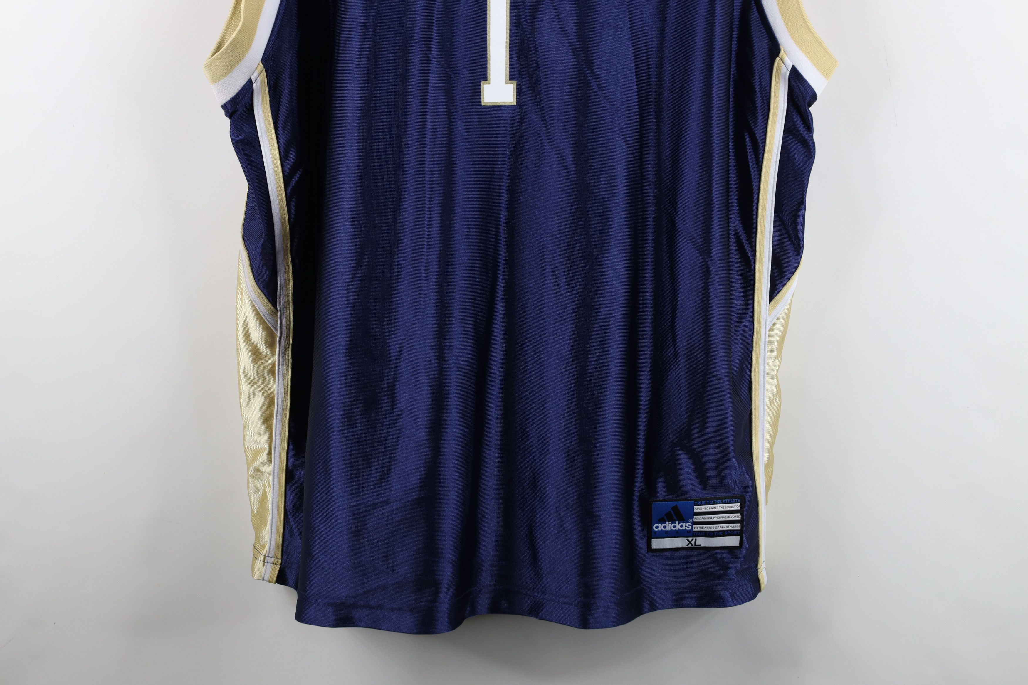 Adidas Deadstock Vintage Y2K Adidas University Basketball Jersey Size US XL / EU 56 / 4 - 3 Thumbnail