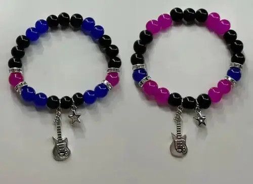 Jewelry 2pcs Couple Music Bracelets Size ONE SIZE - 7 Thumbnail