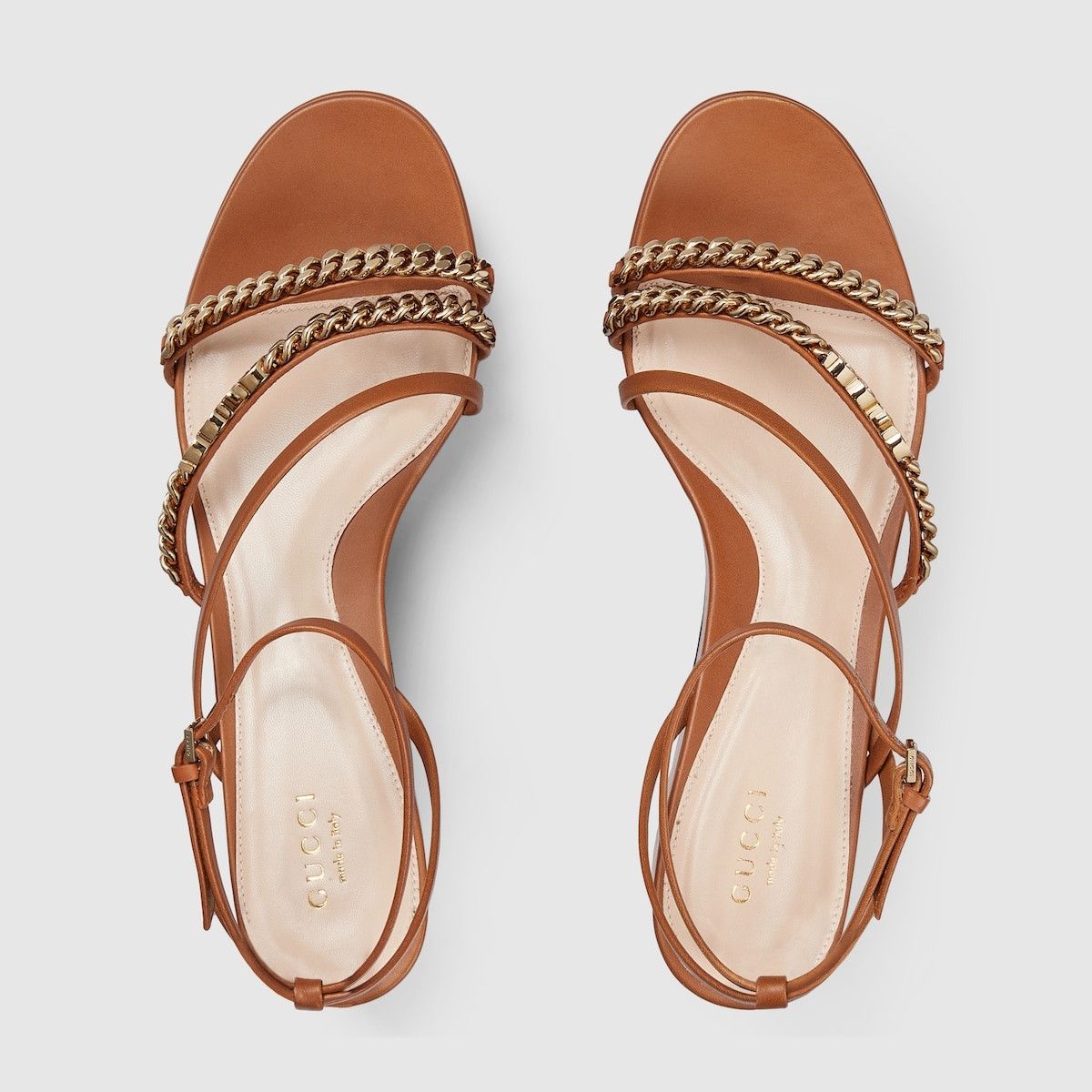 Gucci oc11z1025 Signoria Flatform Sandals in Brown Size US 10 / IT 40 - 5 Thumbnail