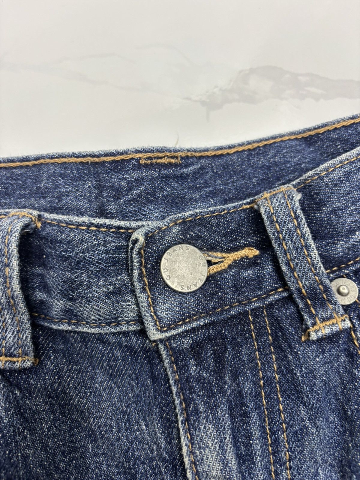 GU × Jun Takahashi 🔥GU DISTRESSED WIDE LEG BAGGY JEANS Size US 27 - 9 Thumbnail
