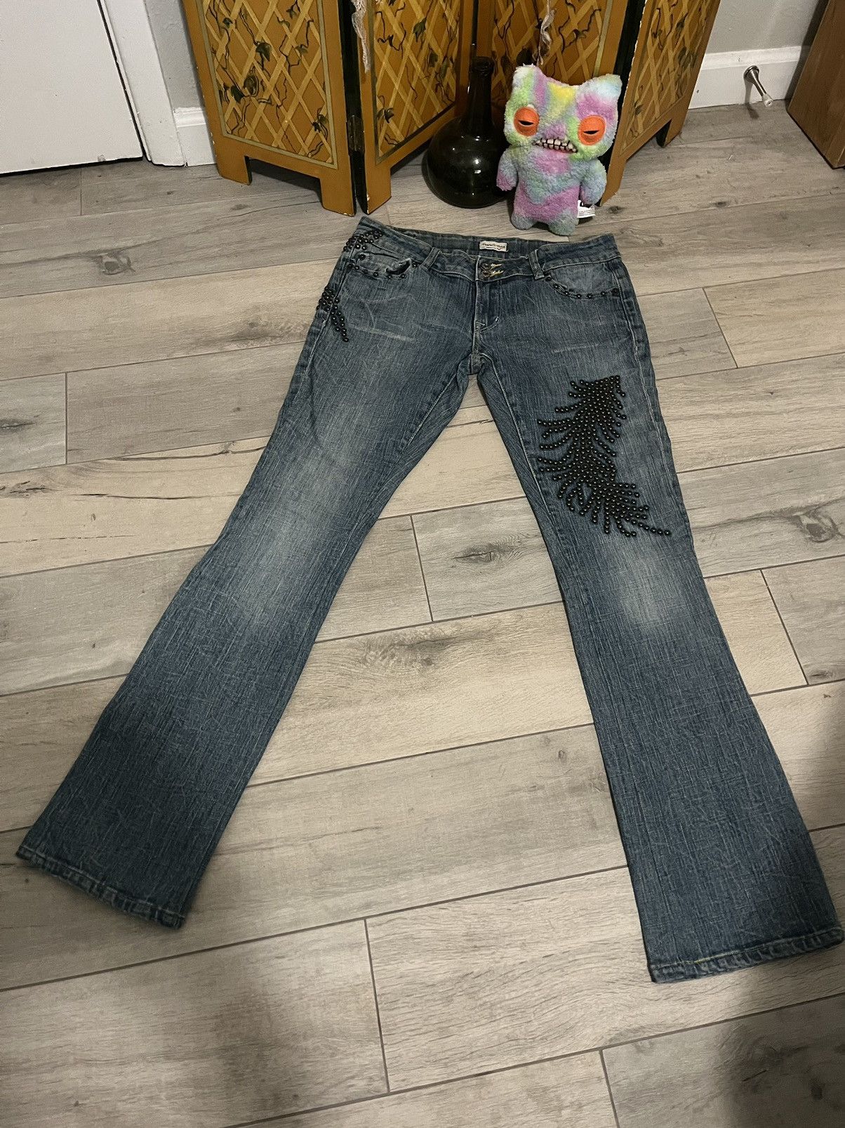 Other People 4 Peace Studded Boho Jeans Size 28" / US 6 / IT 42 - 1 Thumbnail