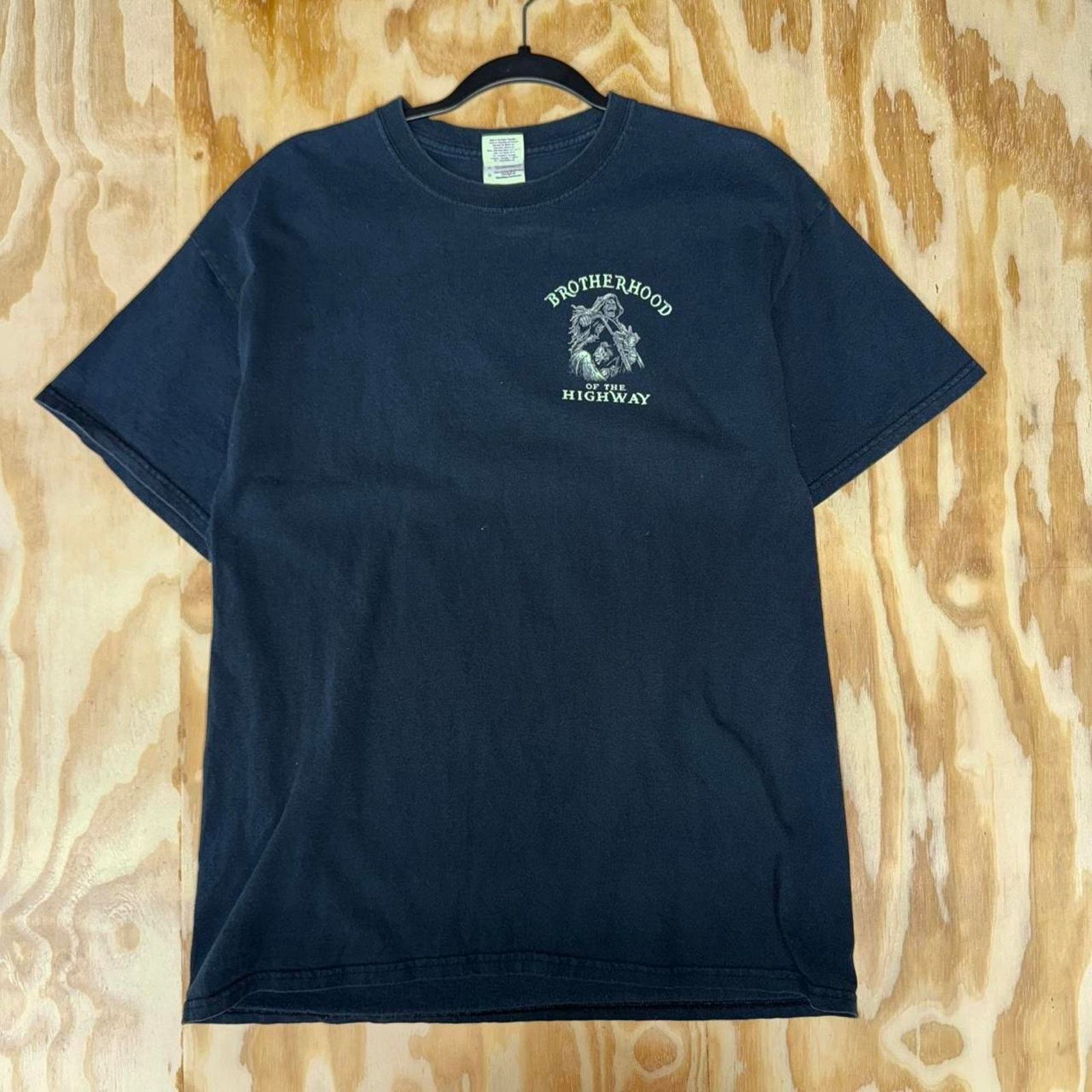 Vintage Vintage y2k brotherhood of the highway motorcycle t-shirt Size US L / EU 52-54 / 3 - 2 Thumbnail