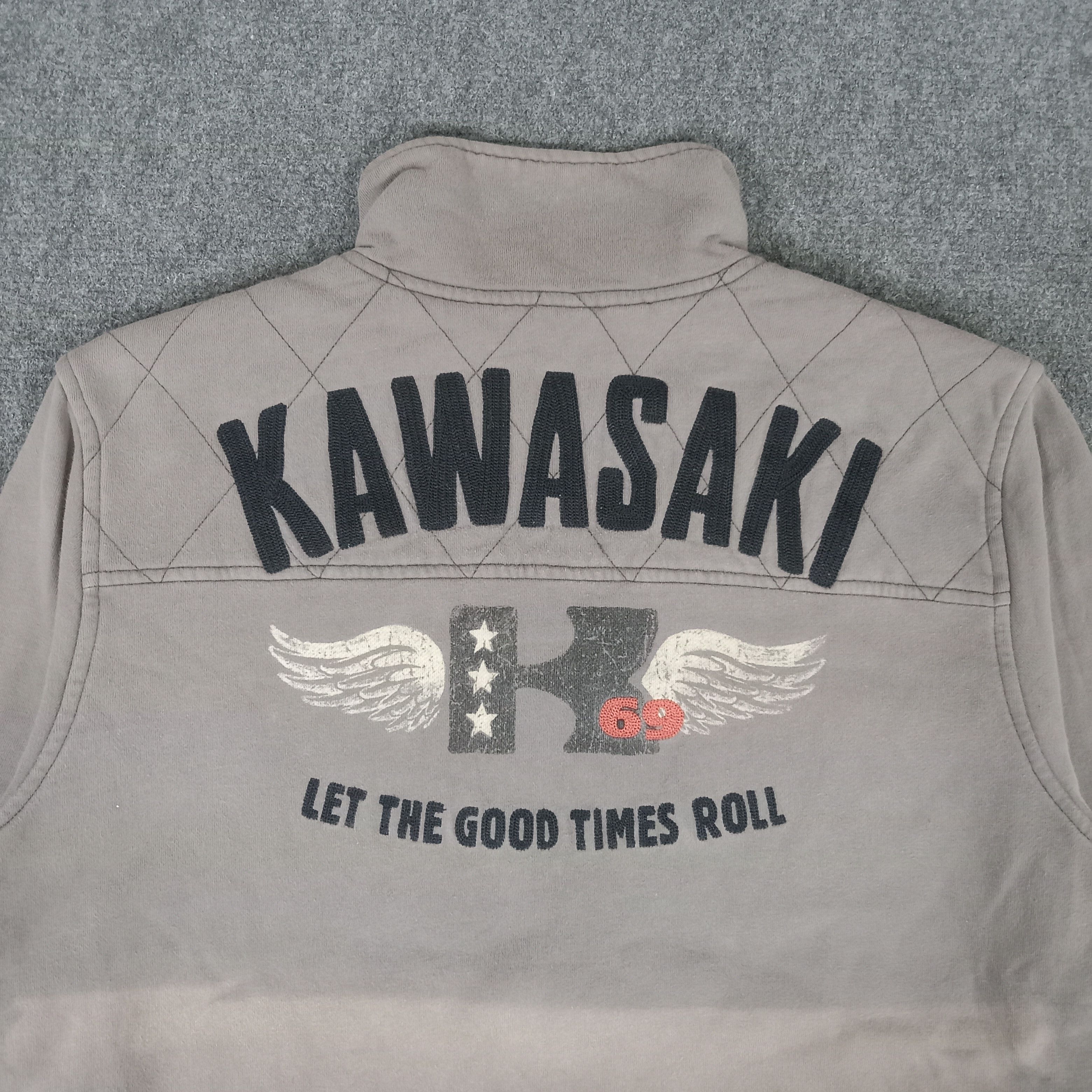 Lucky Brand × Vintage Kawasaki Japanese Motorsports Racing Jacket Size US L / EU 52-54 / 3 - 2 Thumbnail