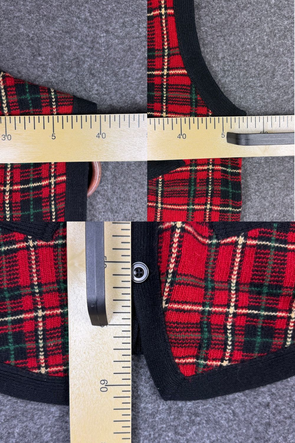 Polo Ralph LaurenTartan Wool Knit Vest Black / Royal Stewart image 9