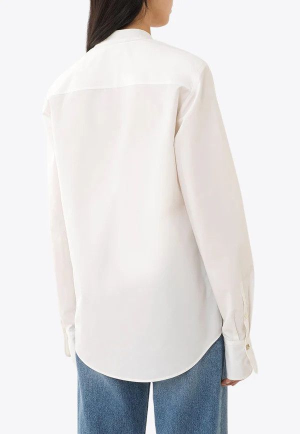 Chloe o1loc1c0425 CHC24 Shirt in Iconic Milk Size L / US 10 / IT 46 - 2 Thumbnail